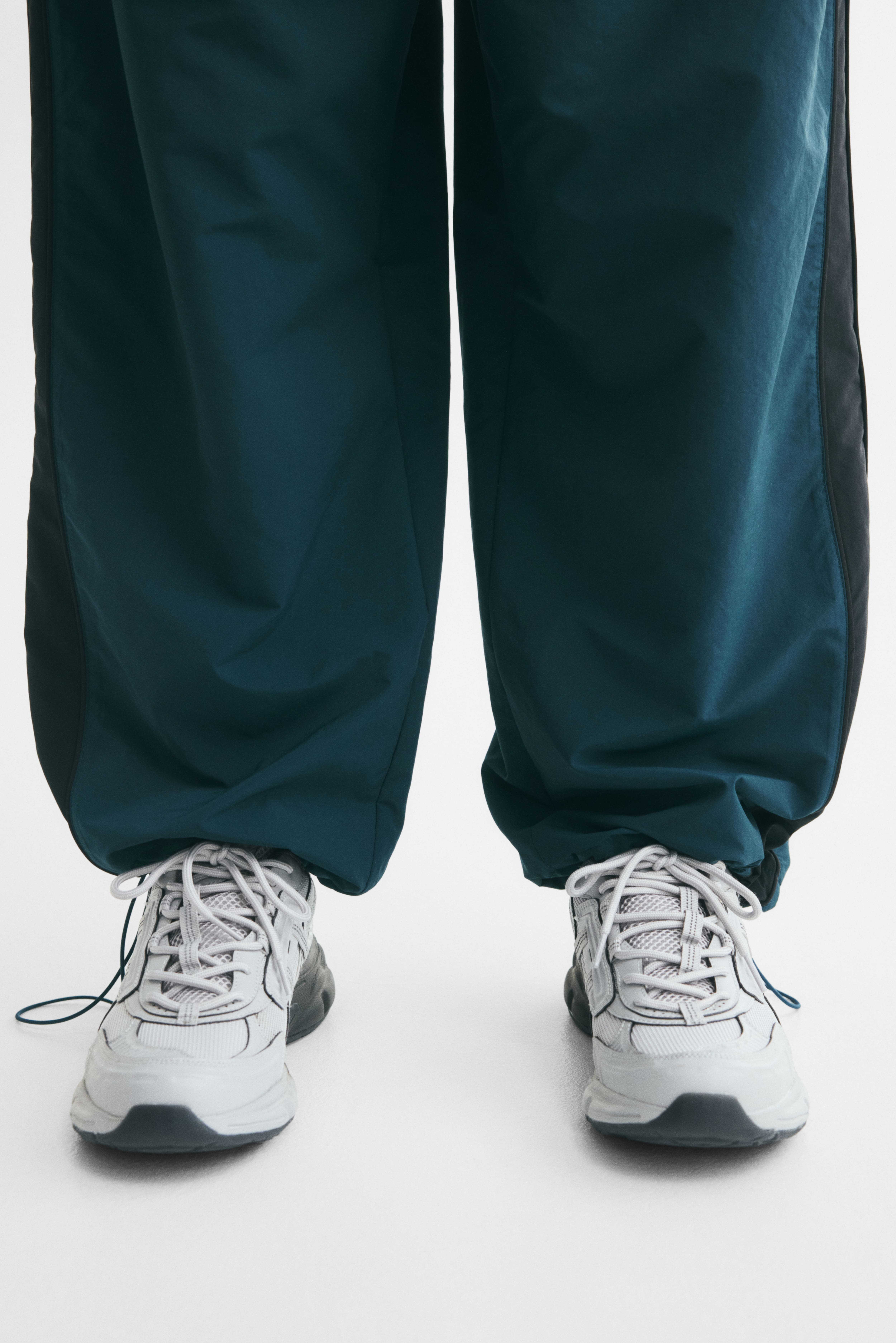 Loose-Fit Nylon Track Pants