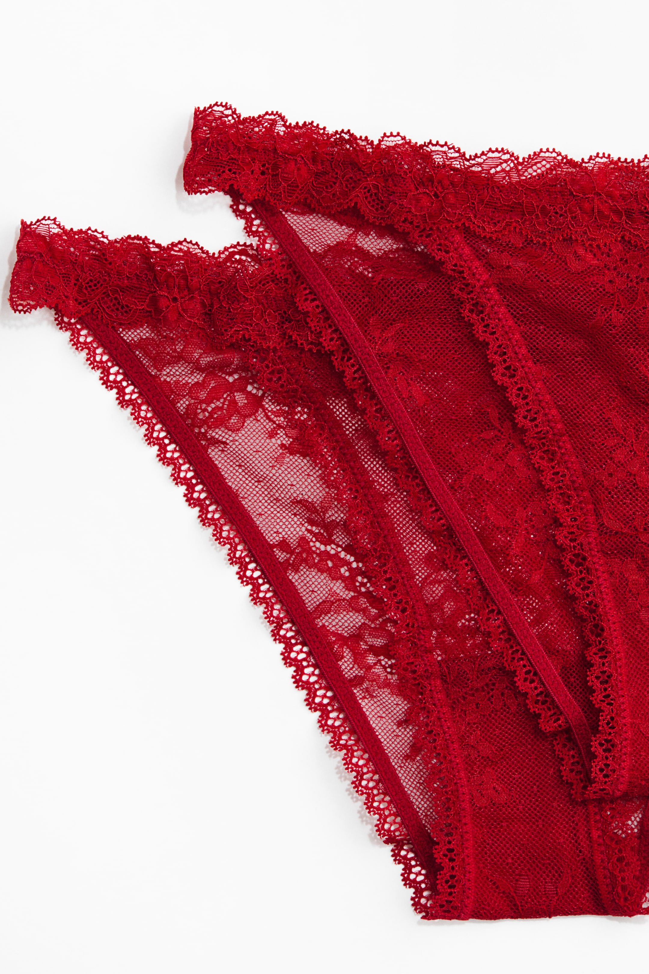 Visualizza immagine più grande: Tanga in pizzo 2 pezzi - Rosso scuro - DONNA | H&M IT 6