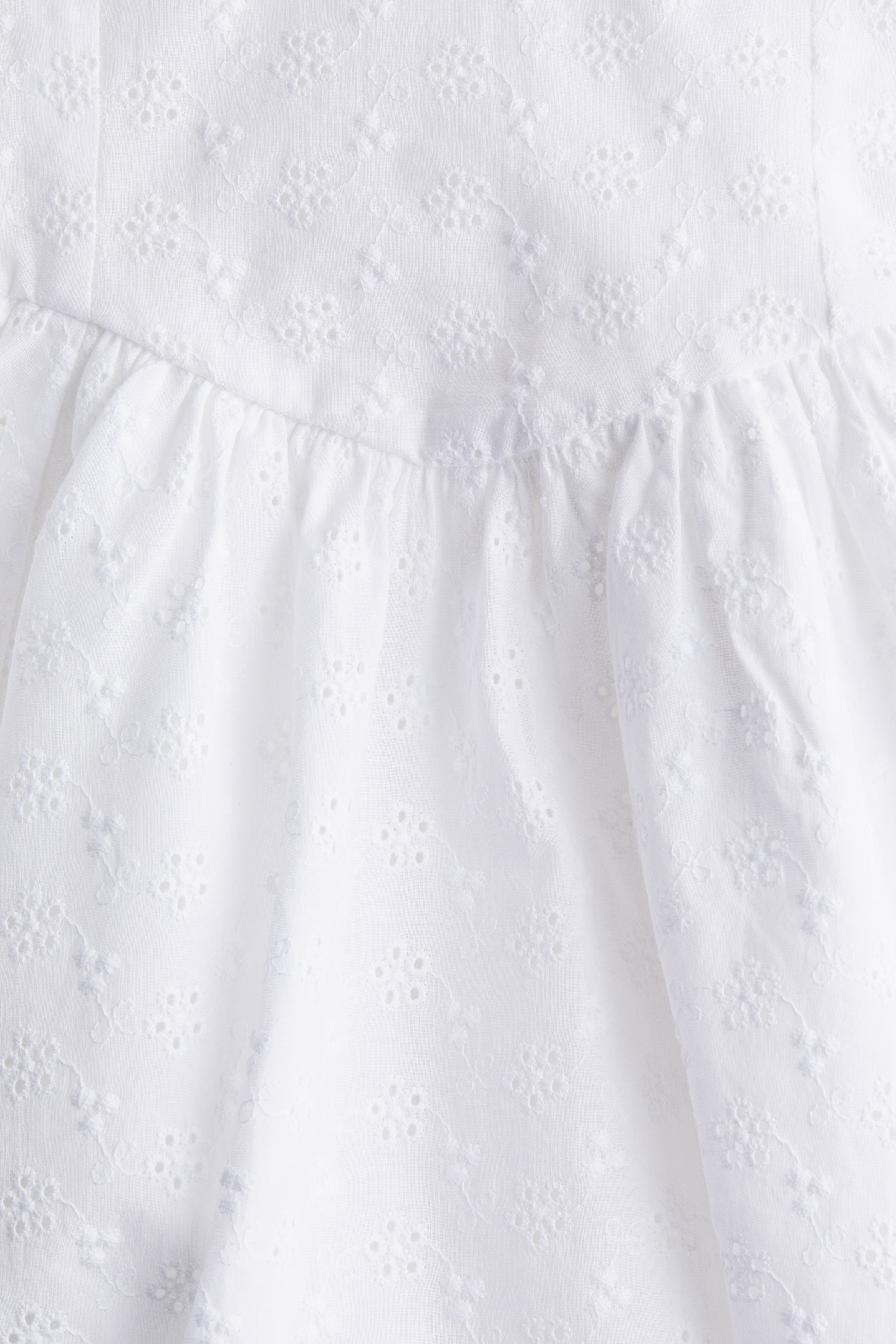 Flared-skirt cotton dress