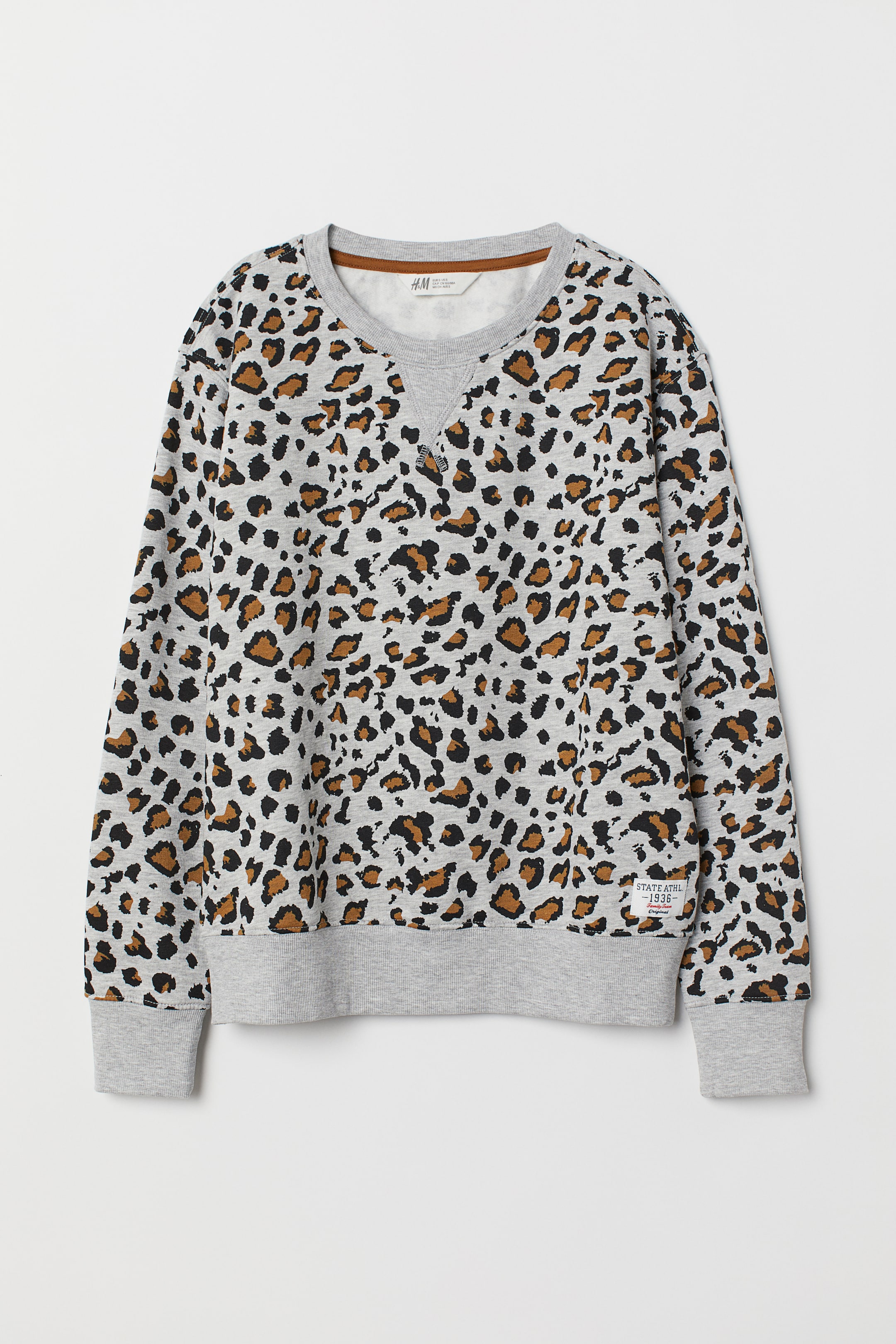 Animal Print Sweatshirt Animal Sweatshirt Womens Leopard Print