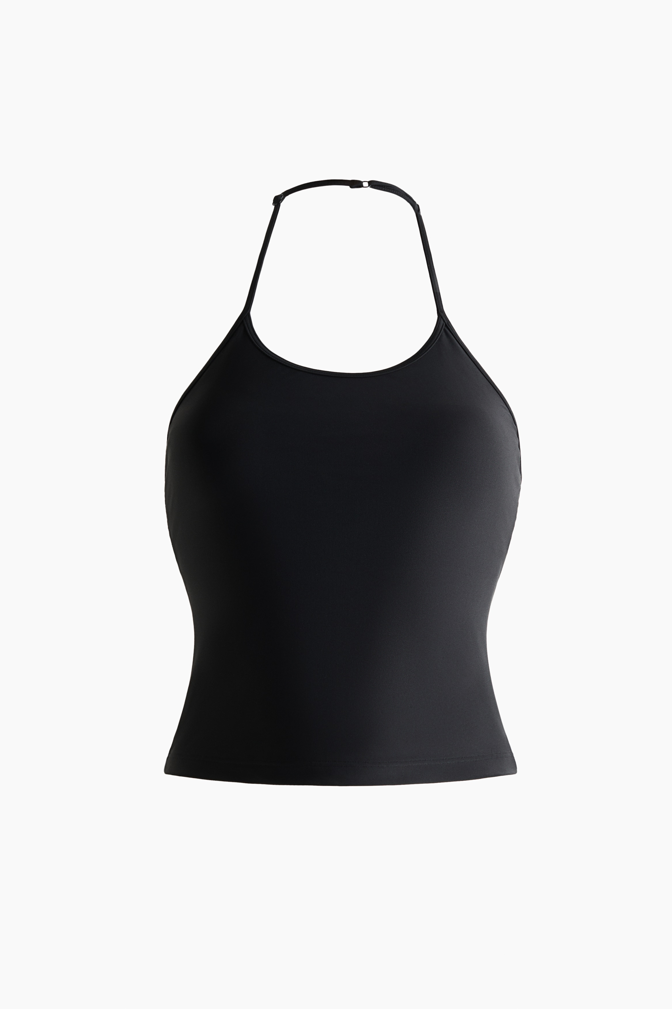 インテグラルブラ スポーツタンキニトップ Lycra® - ブラック/オーベルジーヌパープル
