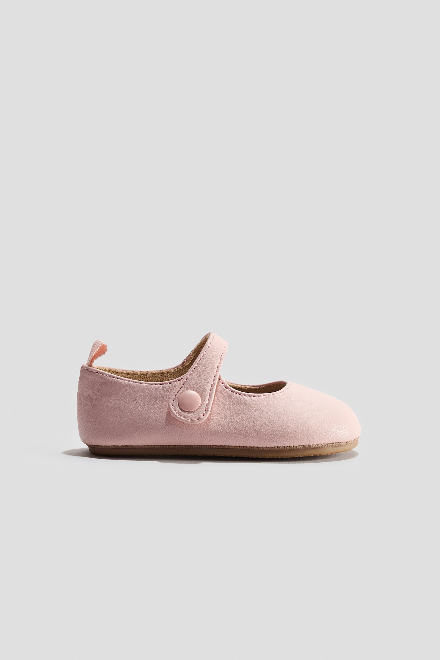 Flexible-sole Mary Janes - Light pink