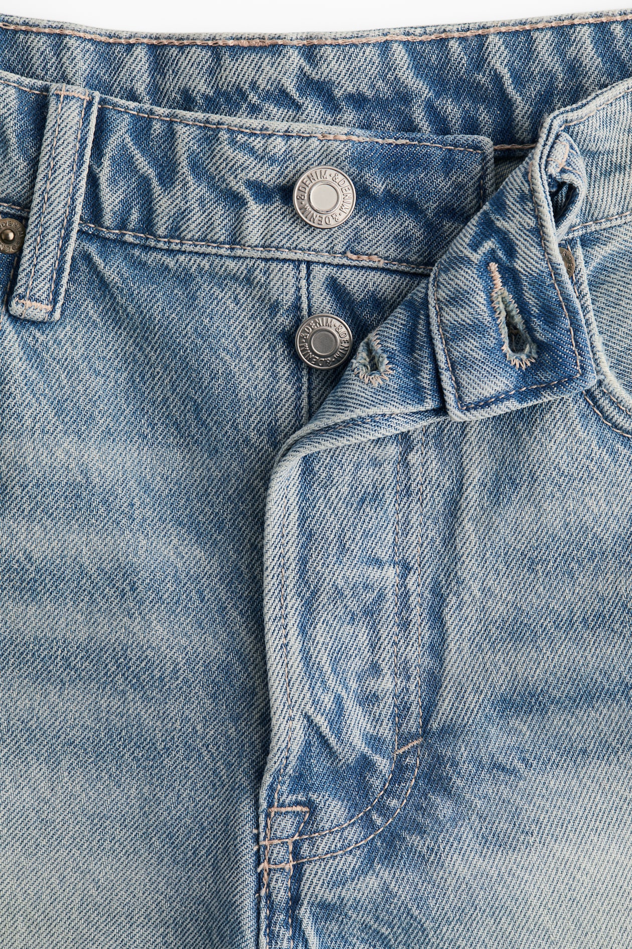 High-Waist Denim Shorts - image 2