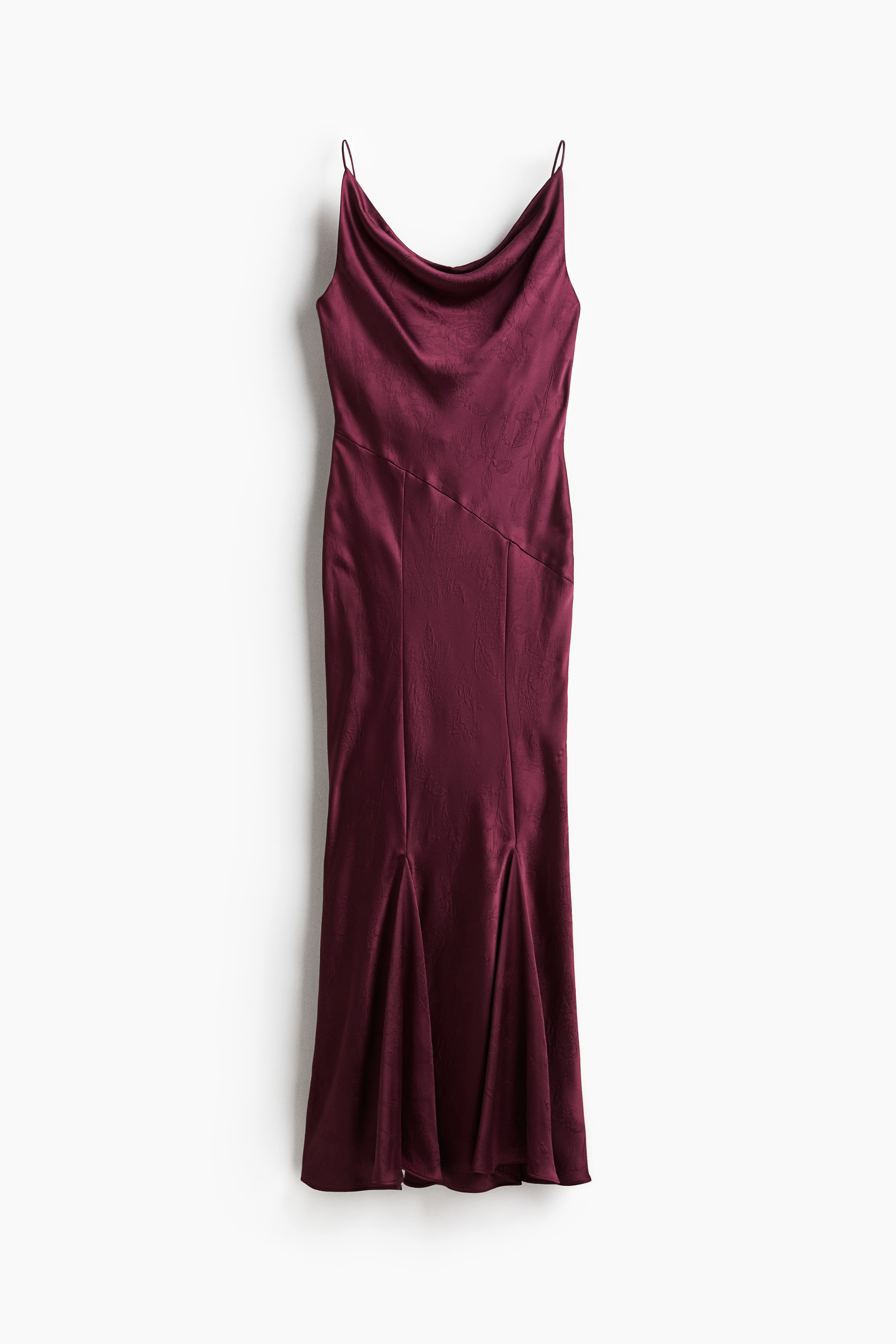 Satin slip dress - Burgundy