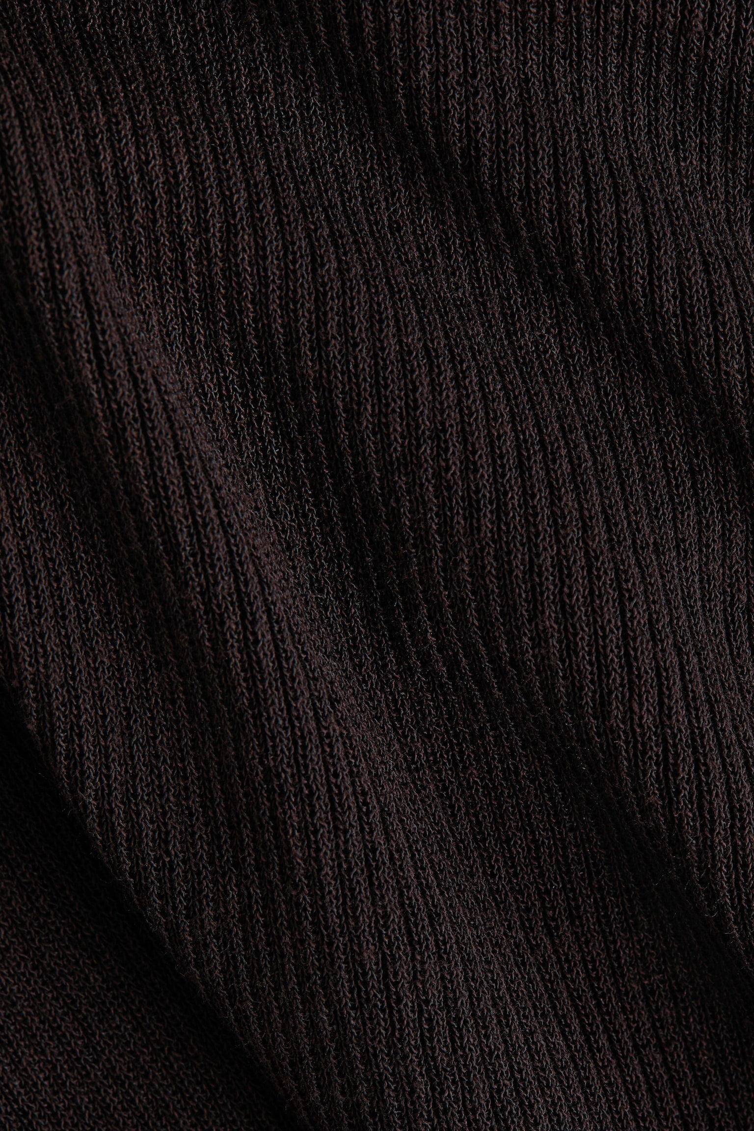 MAMA Rib-knit wrap cardigan - Dark brown/Light beige - 6