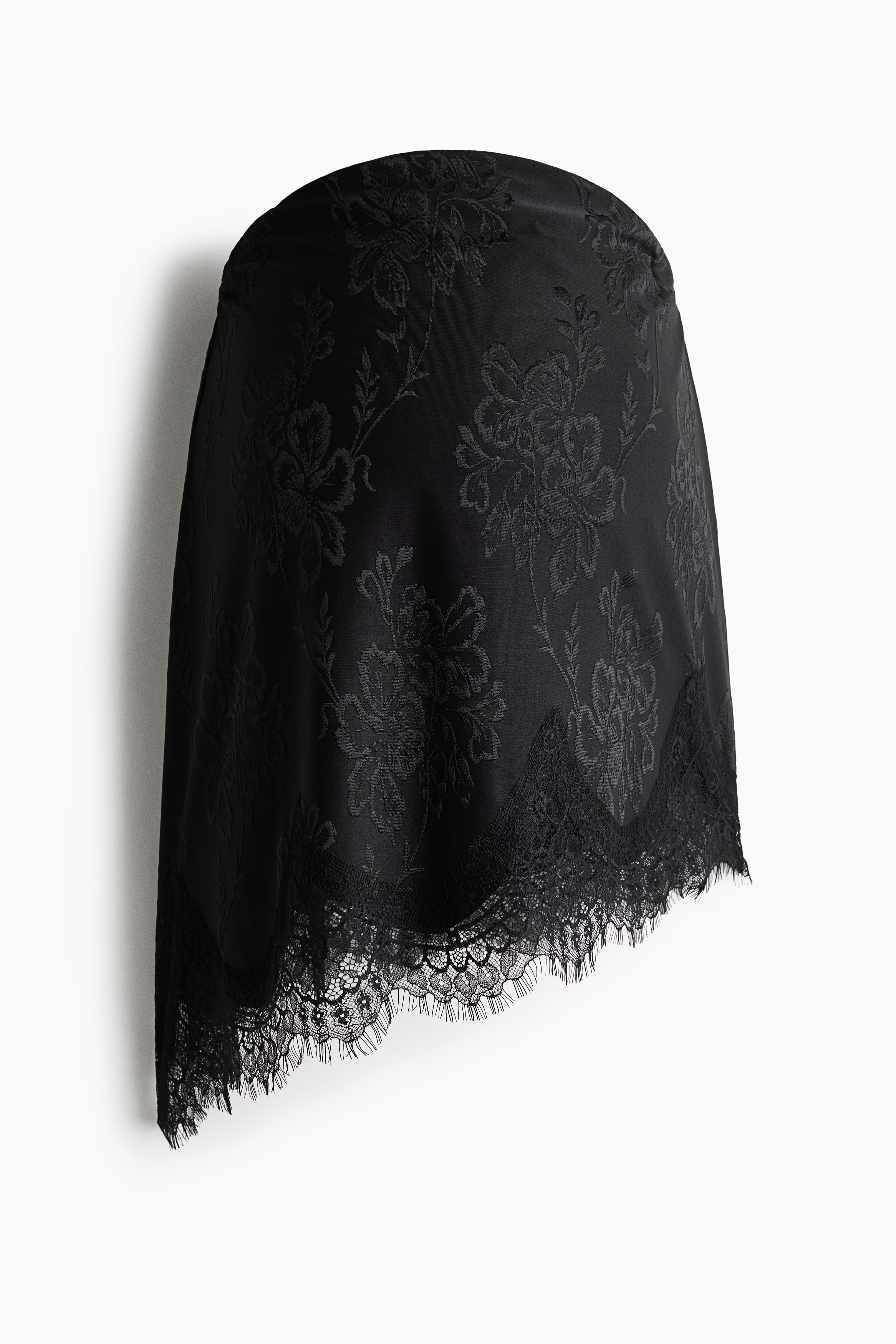 MAMA Asymmetric jacquard-jersey bandeau top