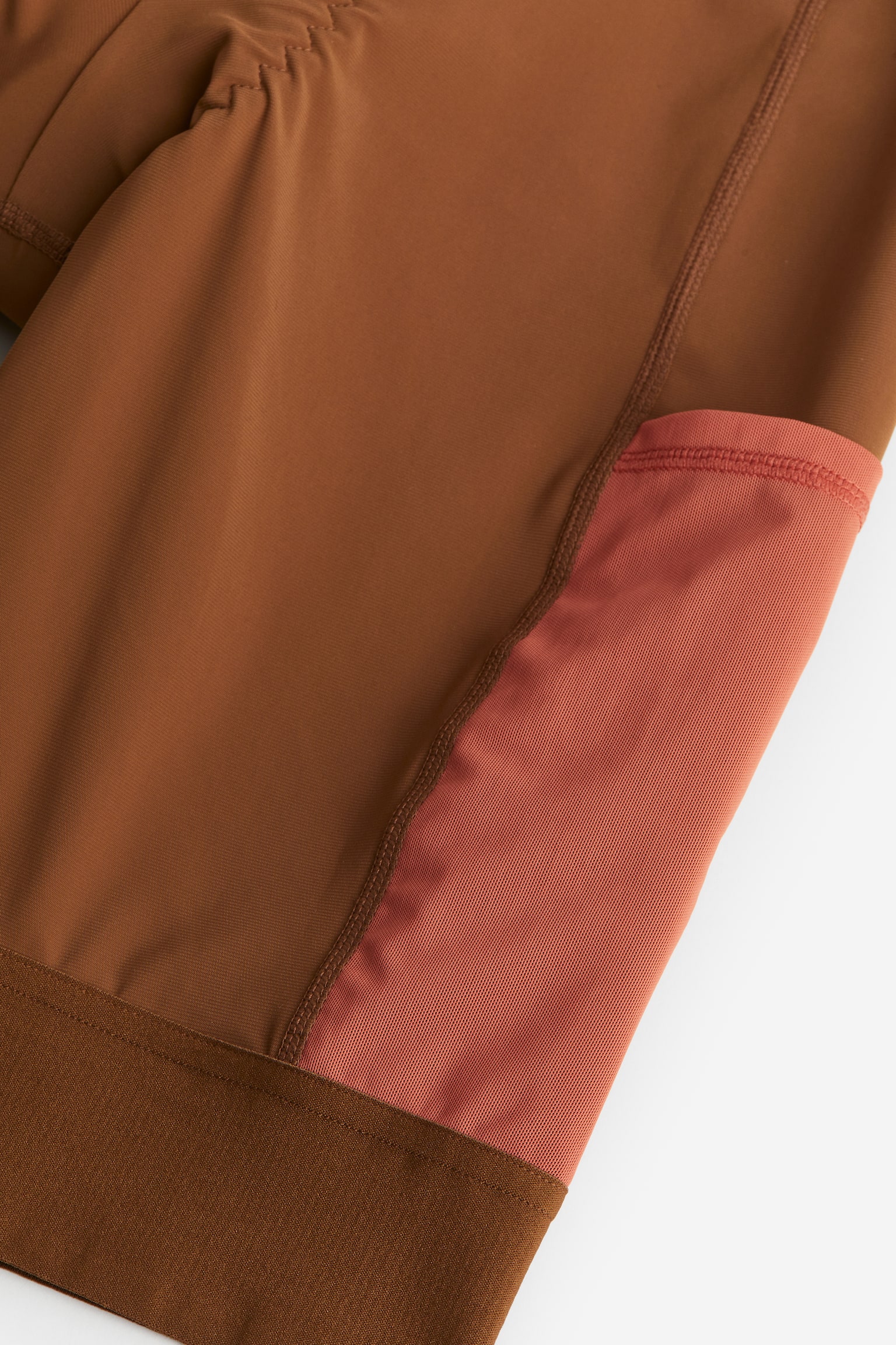 DryMove™ Bike Shorts - Brown/Coral/Black/Black - 3