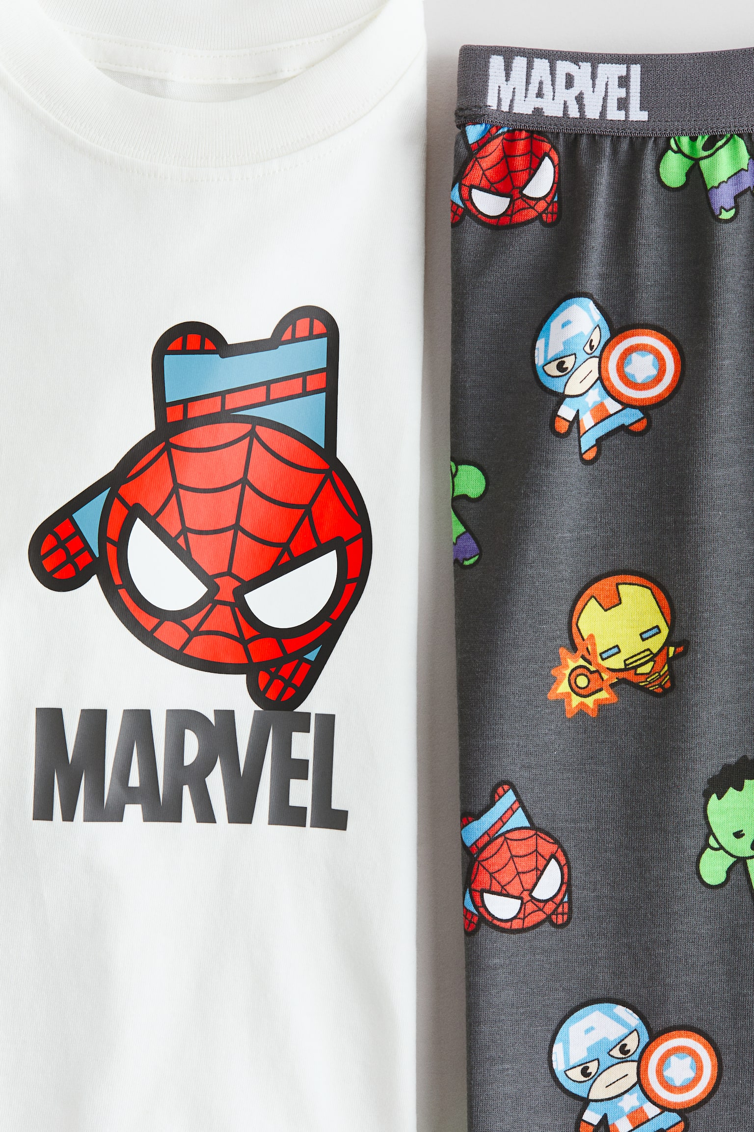 Printtipuuvillapyjama - Valkoinen/Marvel Comics - 2