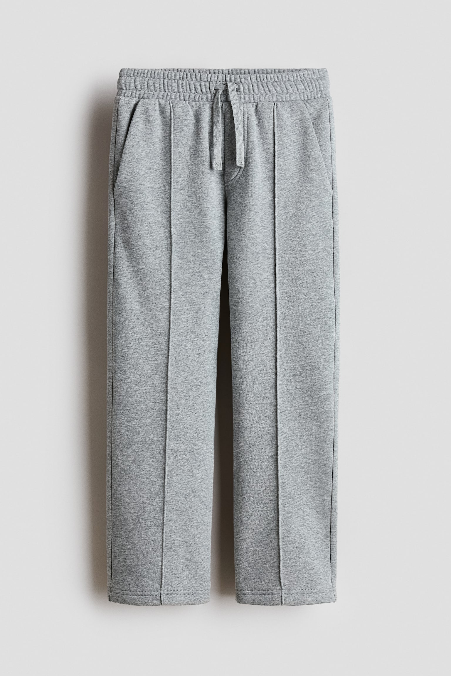 Детские брюки H&M Straight-Leg Sweatpant, цвет: Серый меланжевый — фото 1
