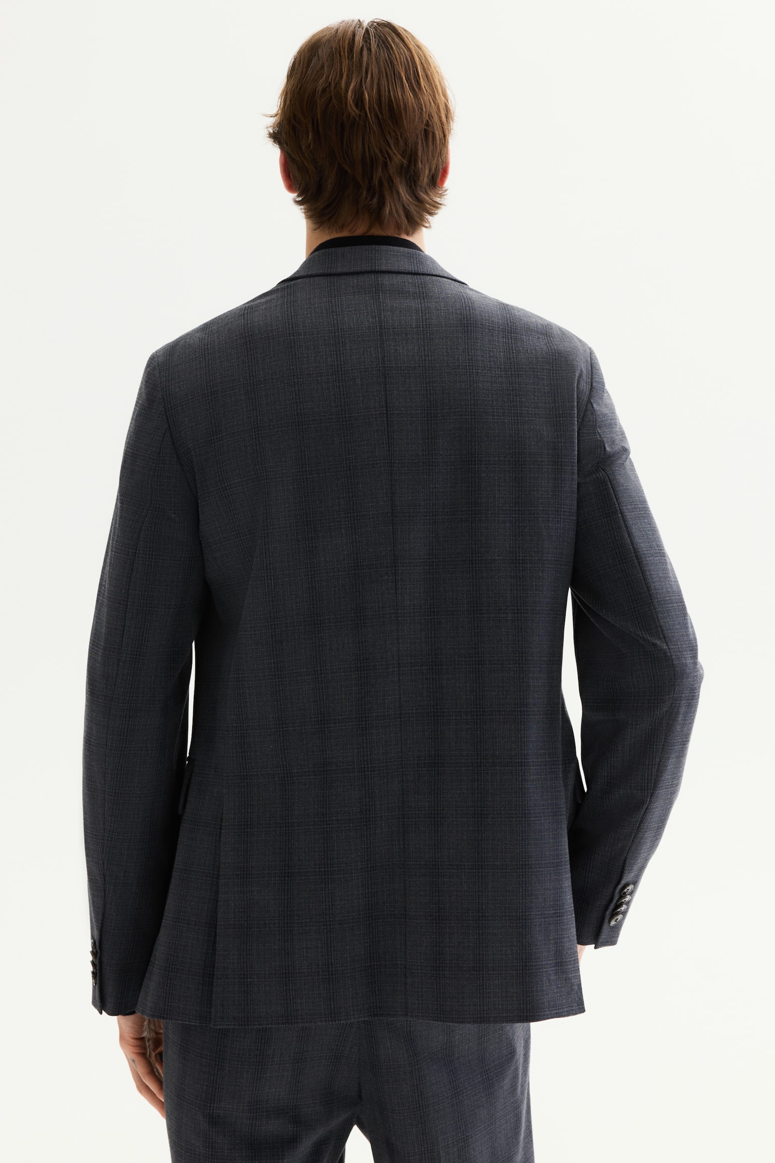 Slim Fit Jacket - Dark grey/Checked/Dark beige/Checked/Dark beige - 4