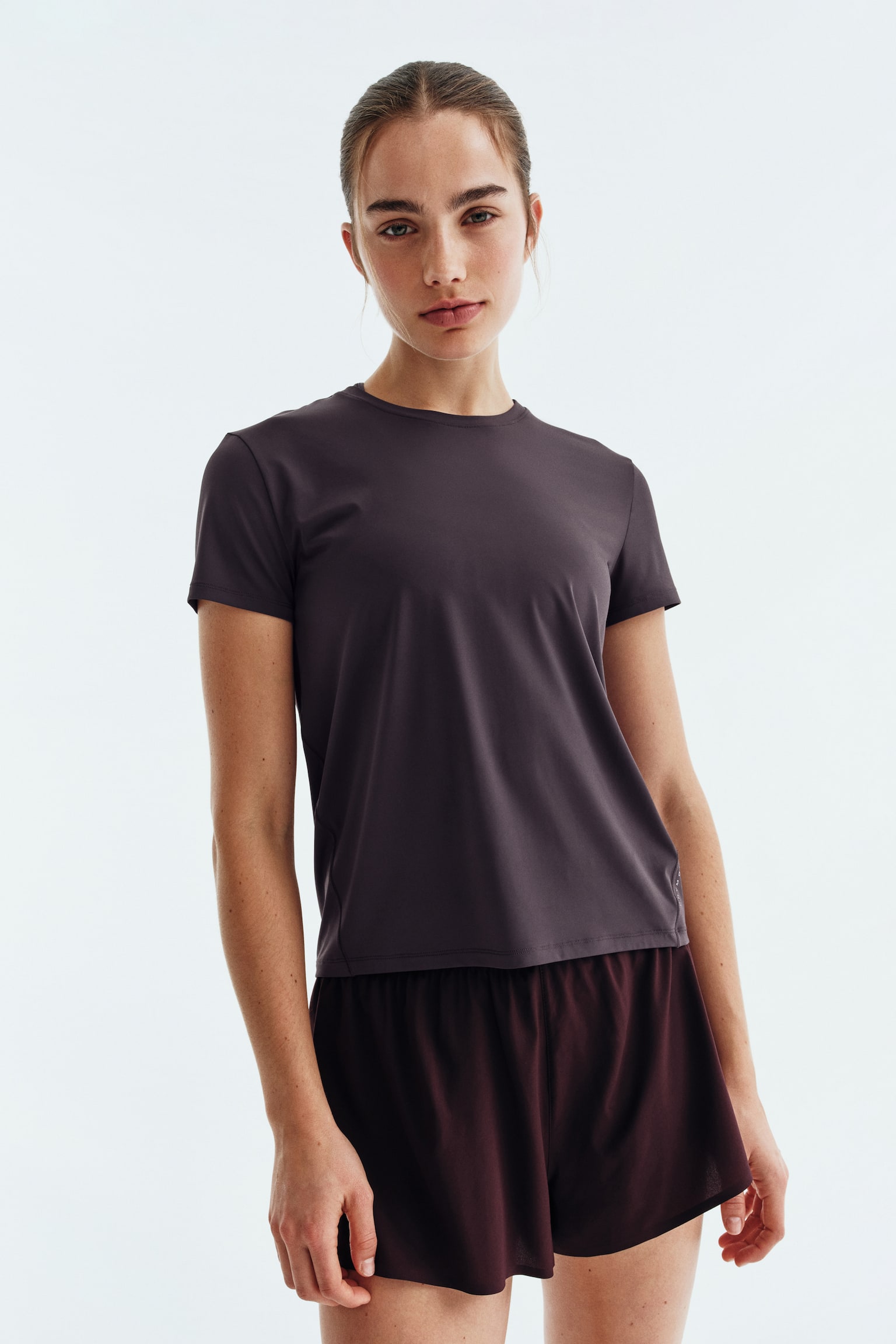 Cooling Running T-shirt with DryMove™ - Plum/Black/Powder pink/White/Butter yellow - 7