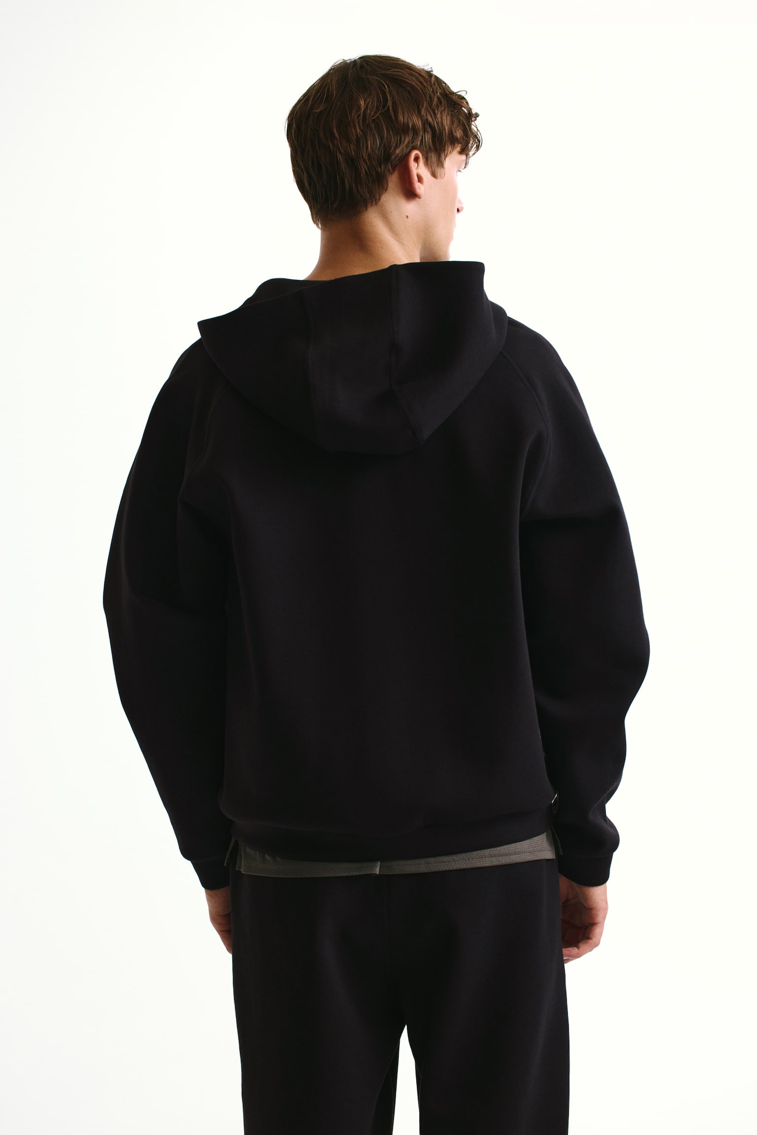 Мужская куртка H&M Hooded Activewear Jacket with DryMove™, цвет: Чёрный — фото 6