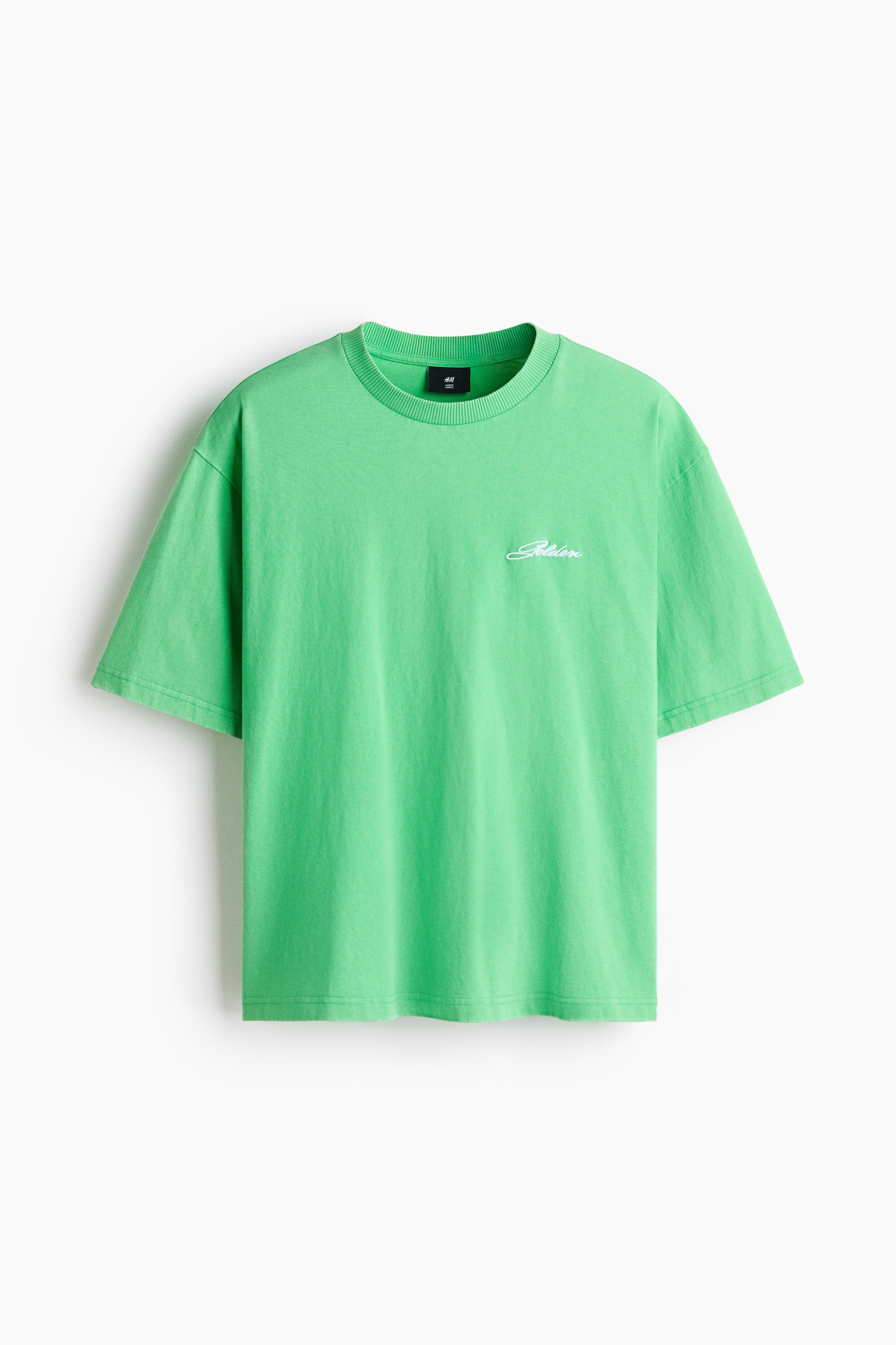 Agrandir l'image: T-shirt Loose Fit - Bright green/Golden - HOMME | H&M BE 5