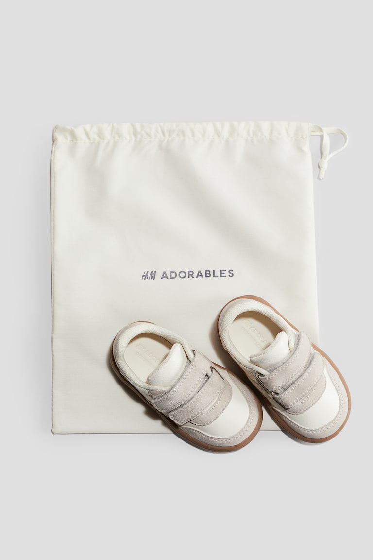 Leather trainers White/Light beige Kids H&M GB