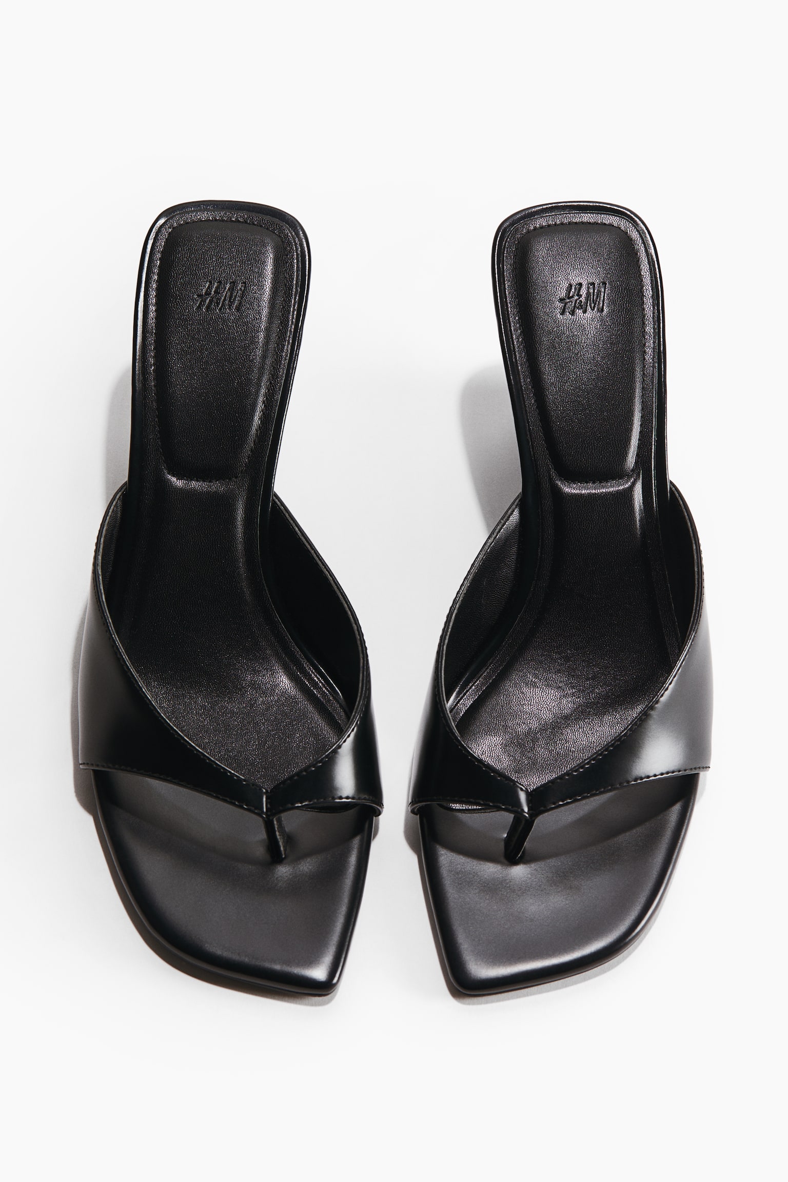 Wedge-heeled sandals - Black - 4