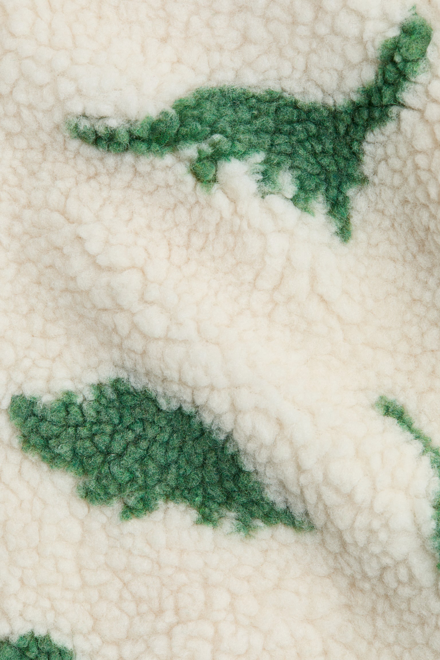 Printed teddy jacket - Light beige/Dinosaurs/Light beige/Cars/Light beige/Hearts/Light beige/Hearts/Light beige/Dinosaurs - 4