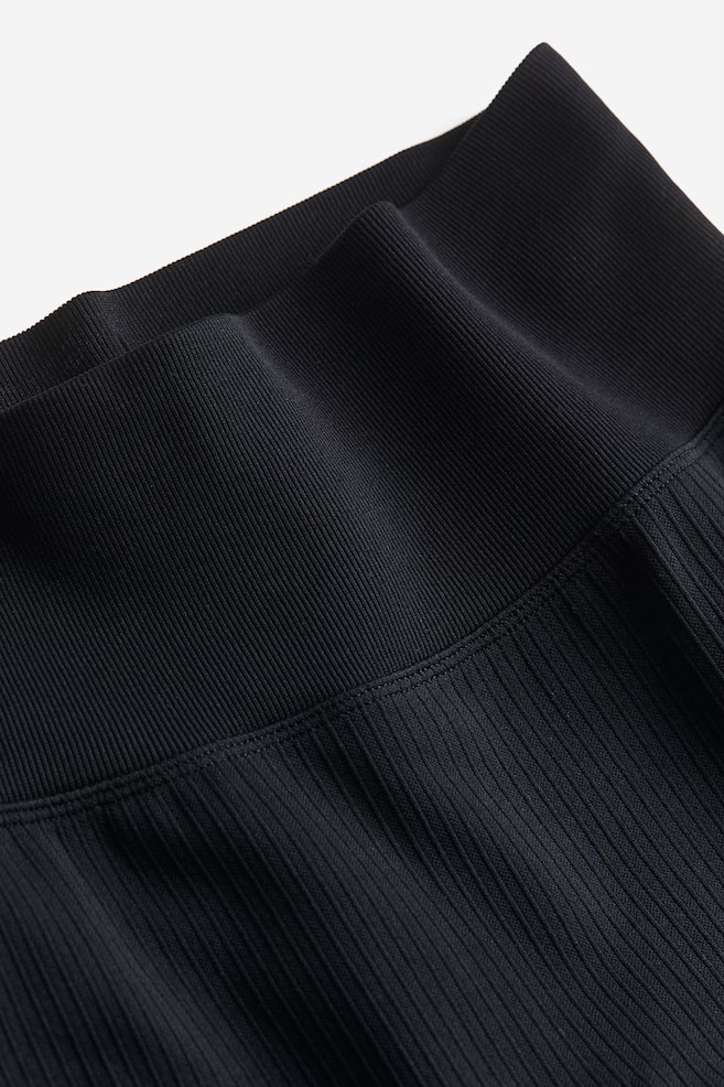 DryMove™ Seamless Flared sports tights - Black - 5
