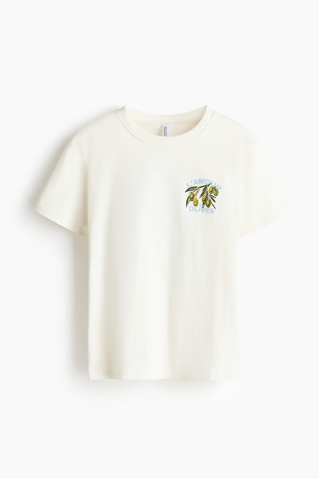 Printed T-shirt - White/Olives/Cream/Rome/Light beige/Clementines/Red/Athletic/Black/Italia/Light blue/Ragazza/Navy blue/Italian Riviera/Light grey marl/Amour - 1