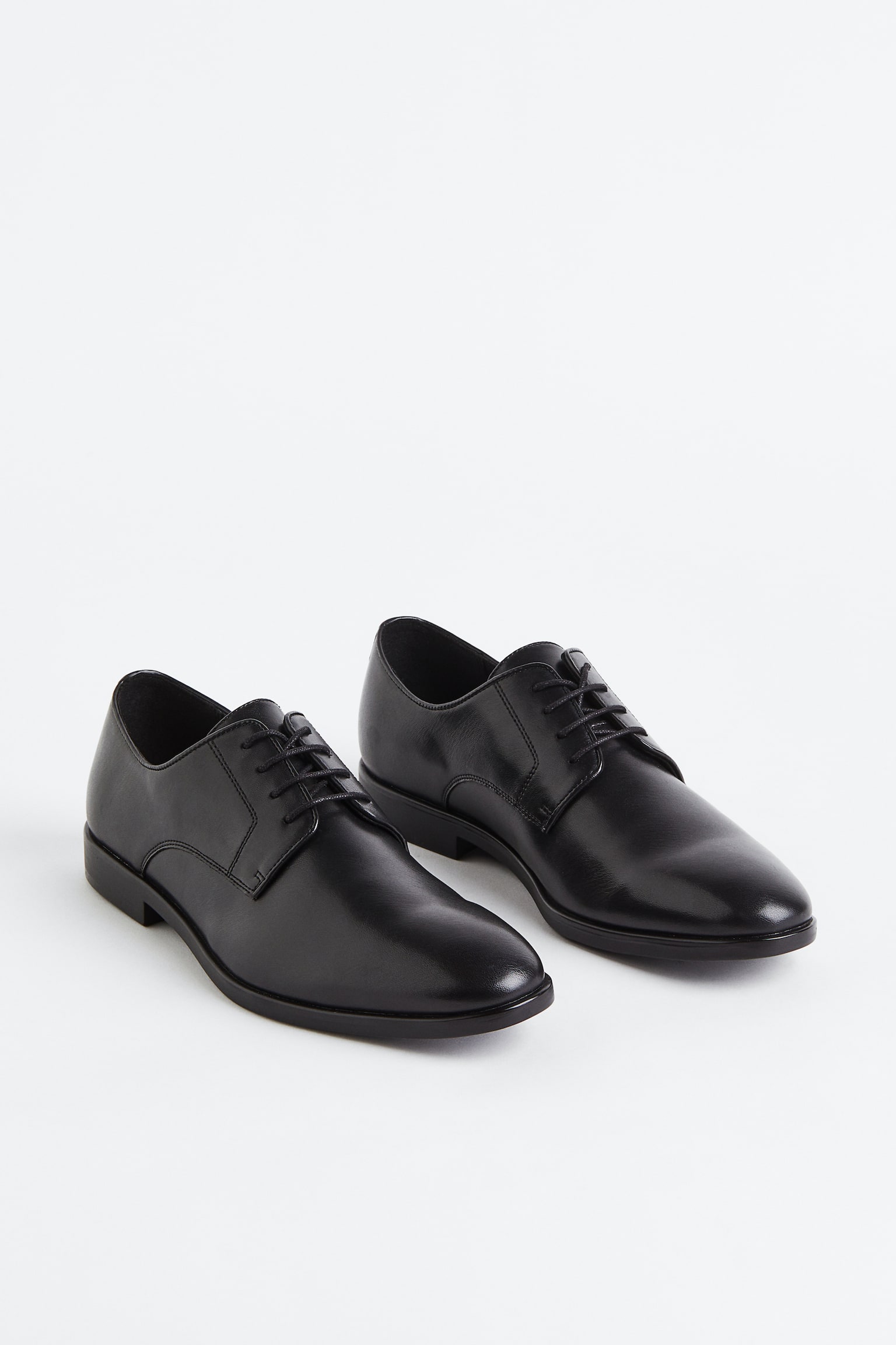 Derby Shoes - Black/Dark brown/Silver colour - 4