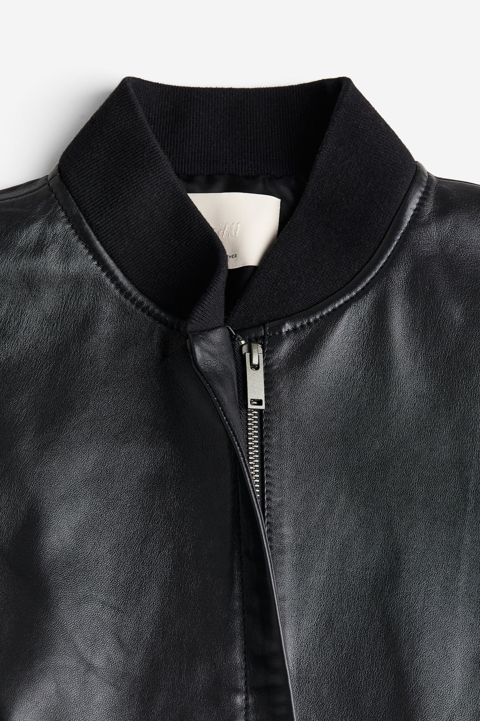 Leather jacket - Black - 4