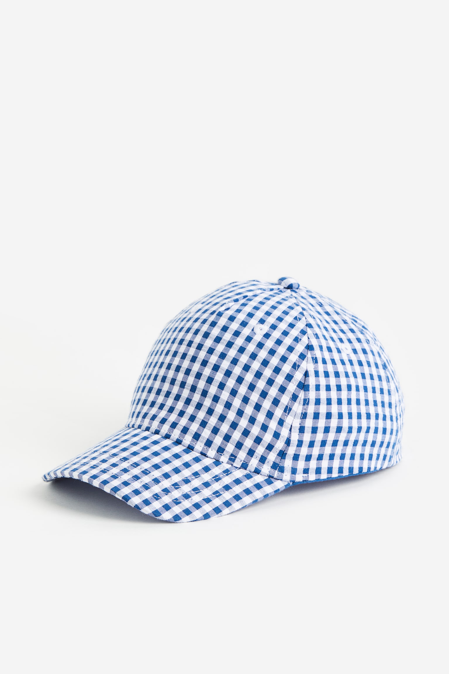 Cotton Cap - Blue/Check/Beige/Stripe - 1