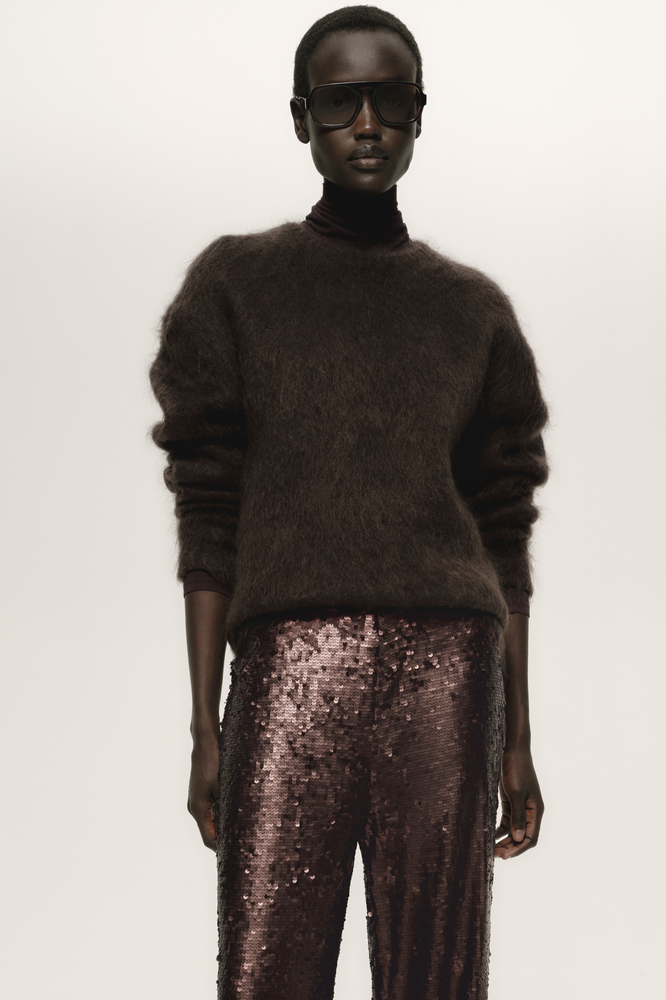 Sequined trousers