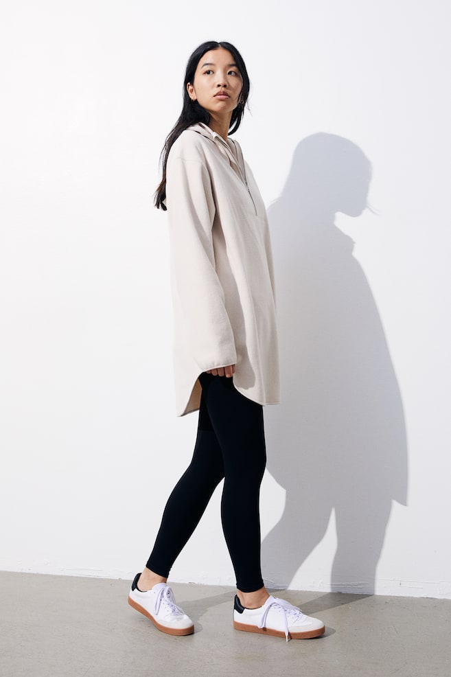 MAMA Oversized fleece hoodie - Natural white - 6