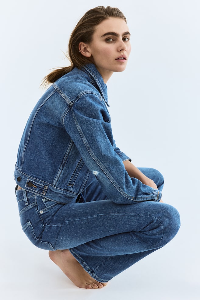 Bootcut High Jeans - Denim blue/Dark denim blue/Dark brown - 1