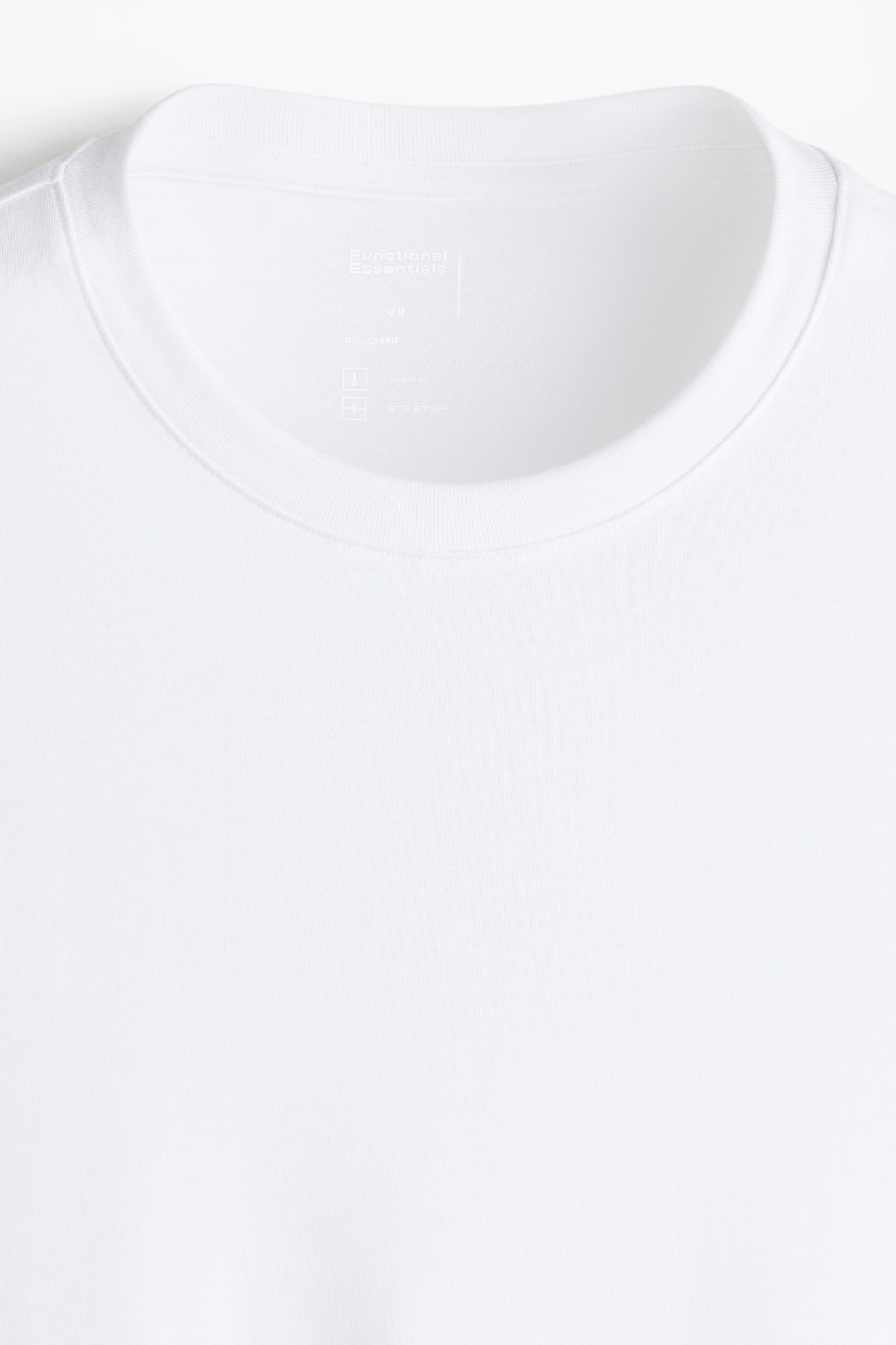 Tričko s dlouhým rukávem Warming Regular Fit - Bílá/Černá - 5