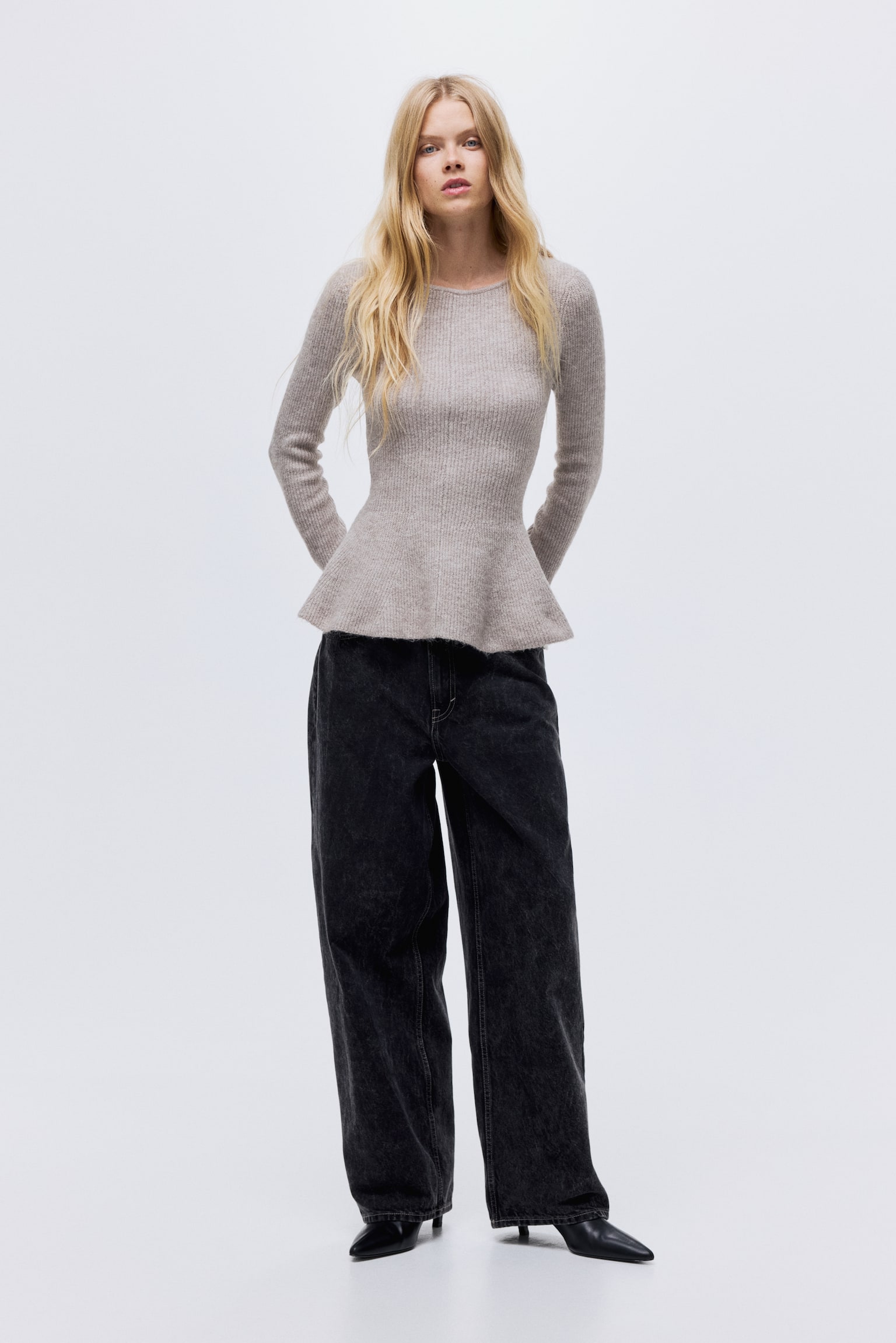 Curvy Fit Baggy High Jeans - Noir/Bleu denim clair/Bleu denim clair/Bleu denim clair - 7