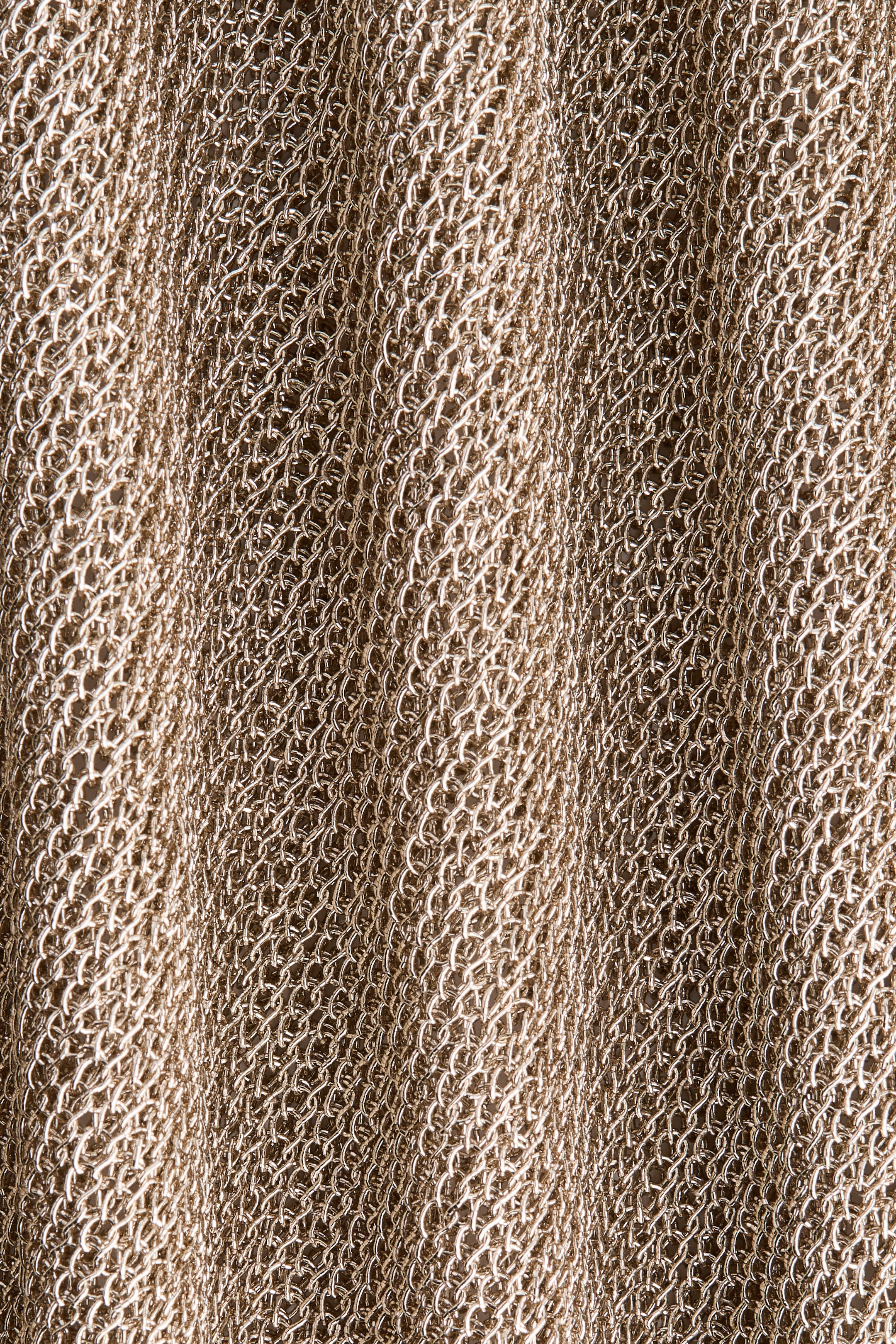 Haut en tricot métallisé