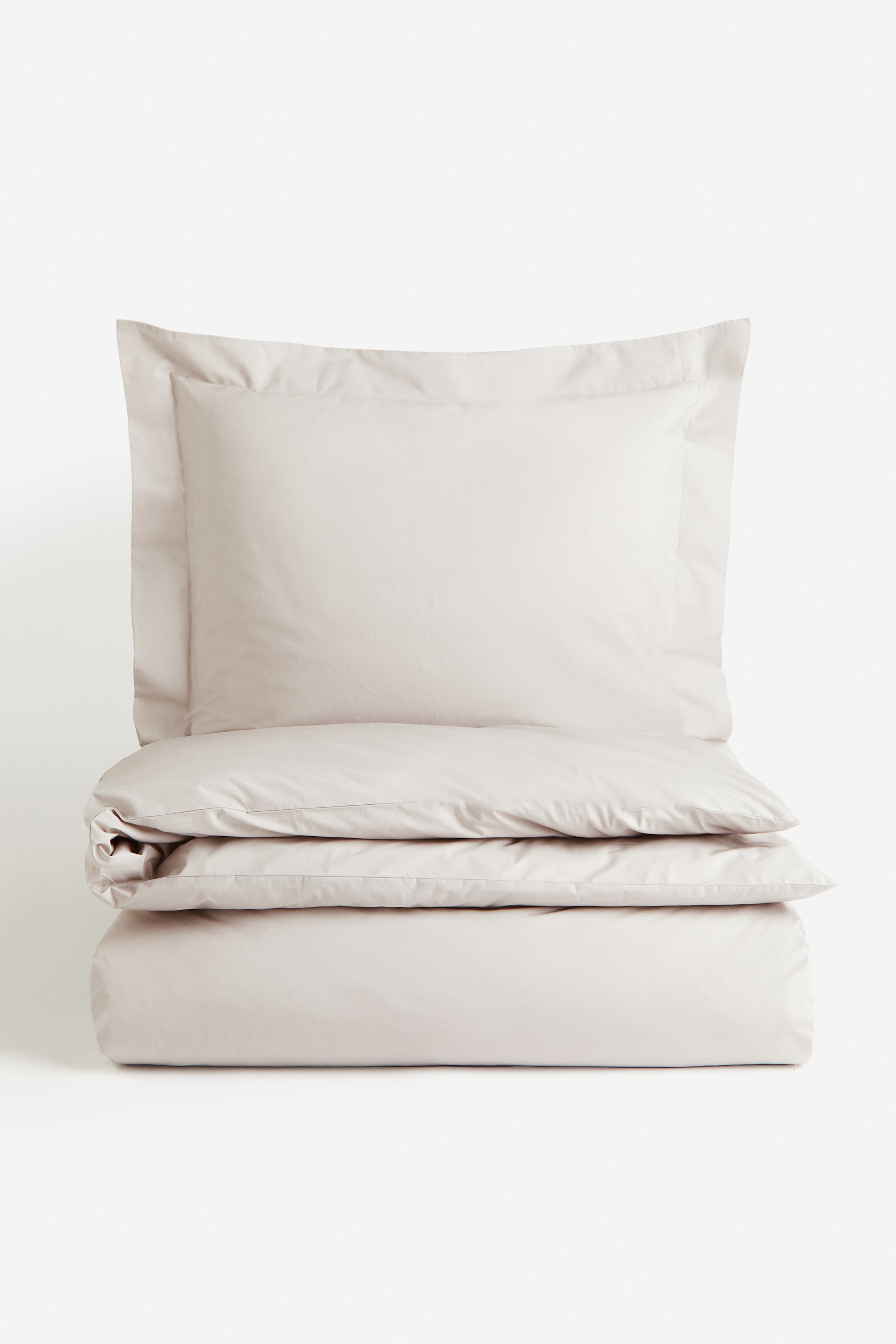 Twin Cotton Percale Duvet Cover Set