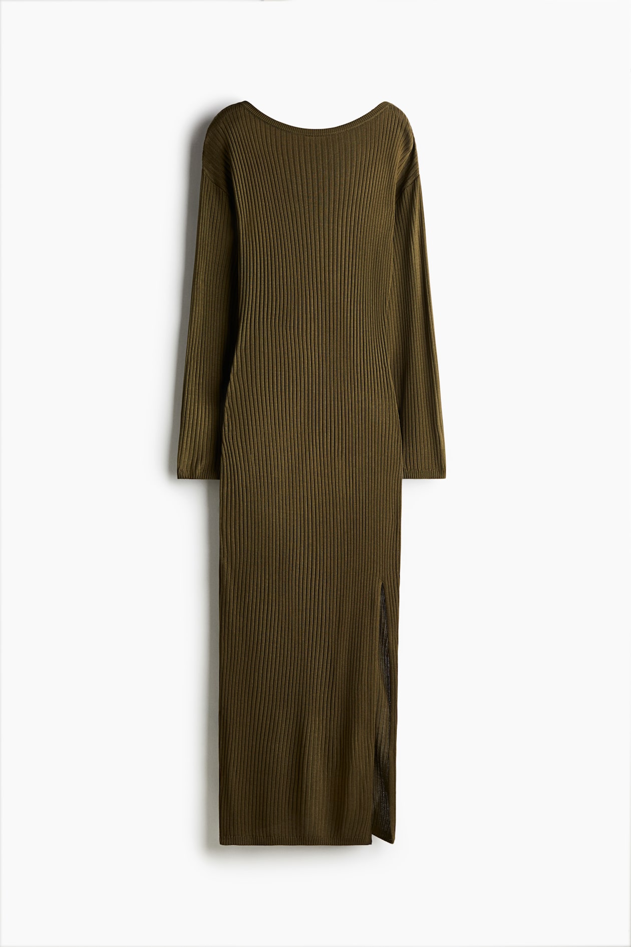 Rib-knit dress