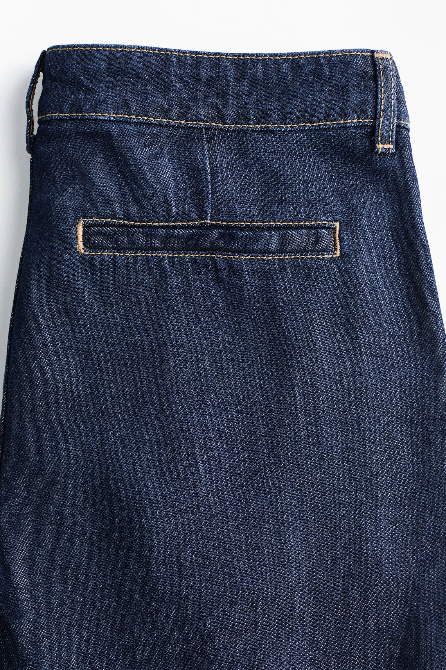 Женские джинсы H&M Loose-Fit Wide Regular, цвет: Тёмный джинсовый синий — фото 7