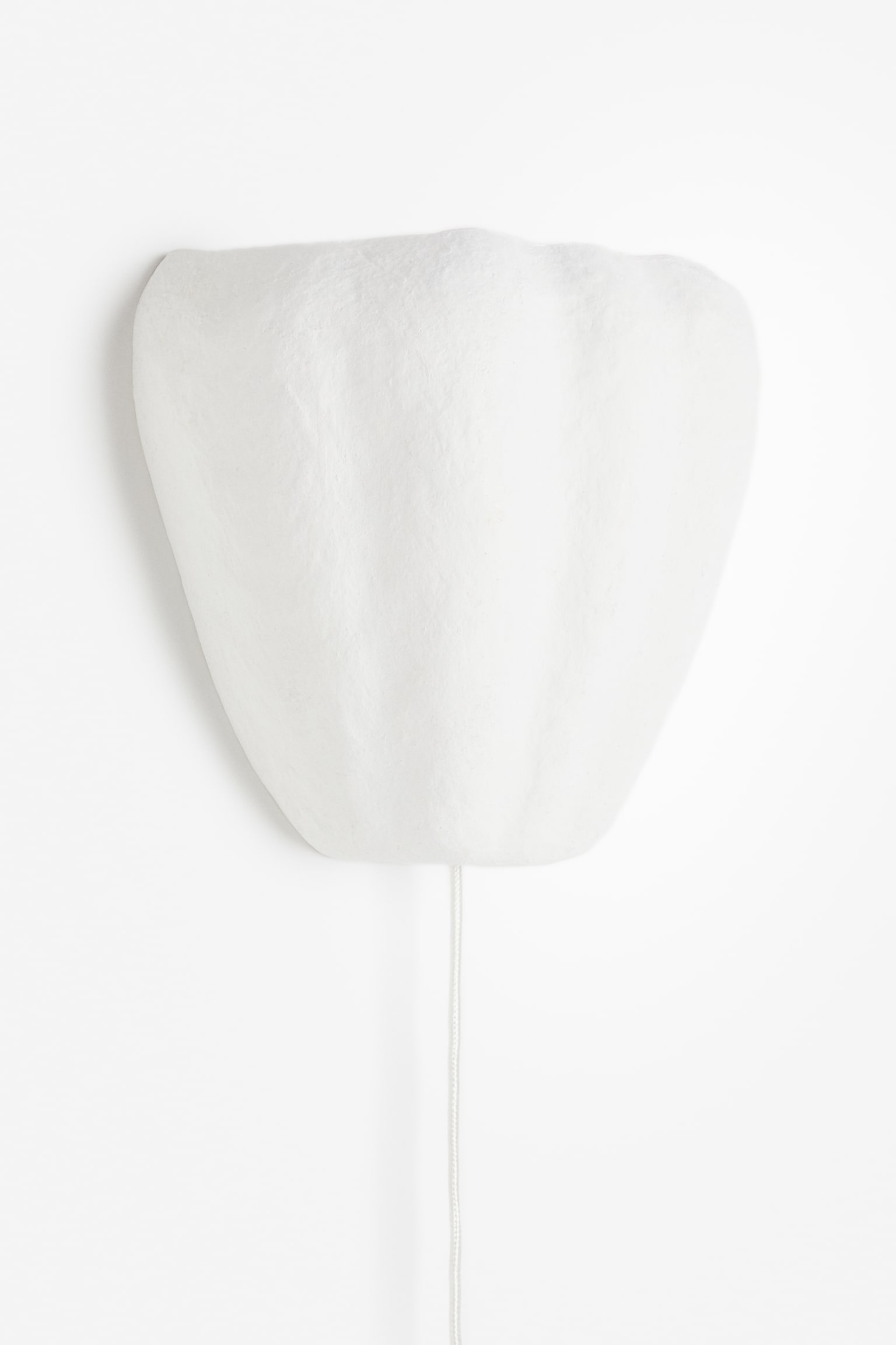 Papier-mâché wall lamp - White - 1