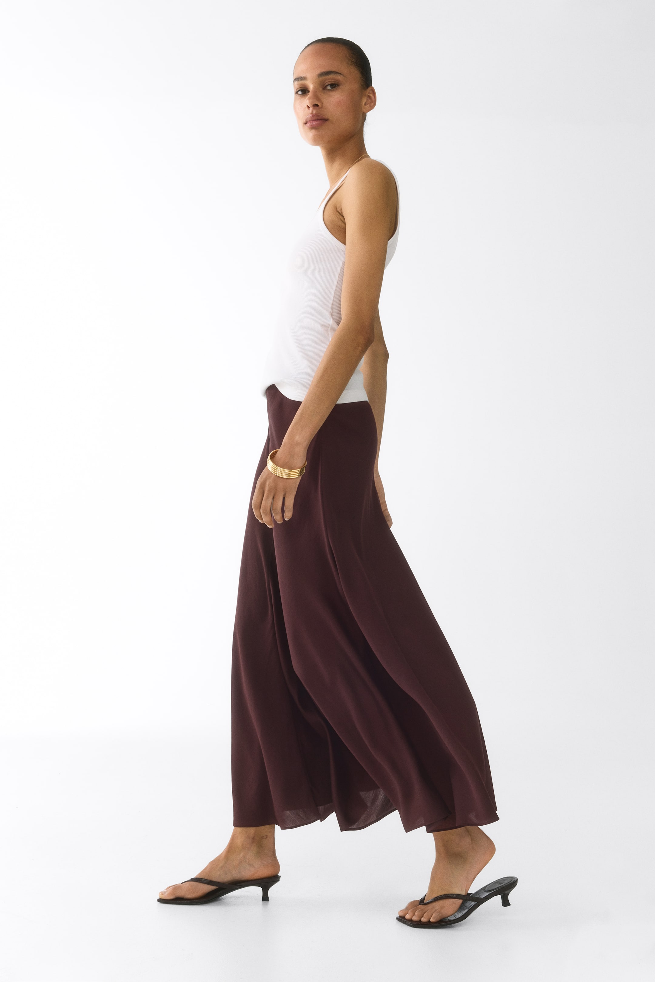 Satin Maxi Skirt