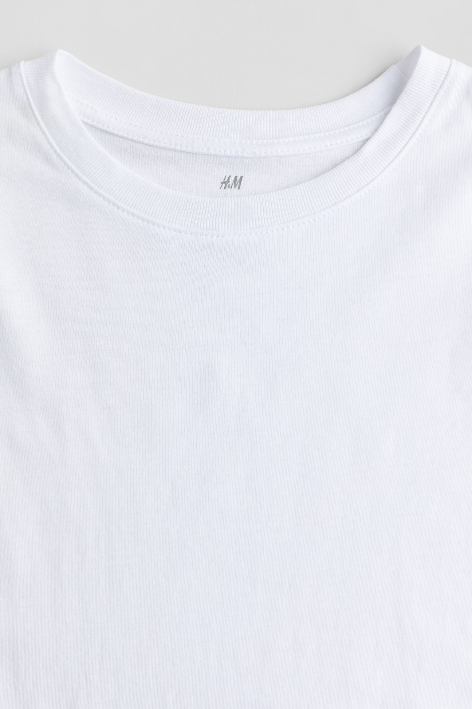 Long-sleeved T-shirt - White/White/Black - 2