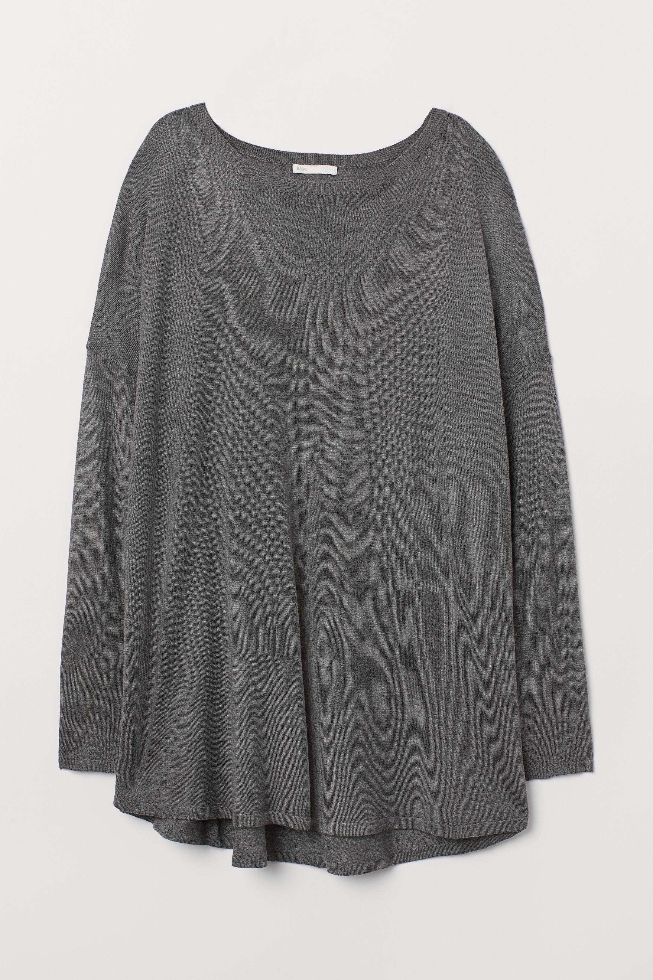 View larger image: Fine-knit jumper - Dark grey marl - Ladies | H&M 1
