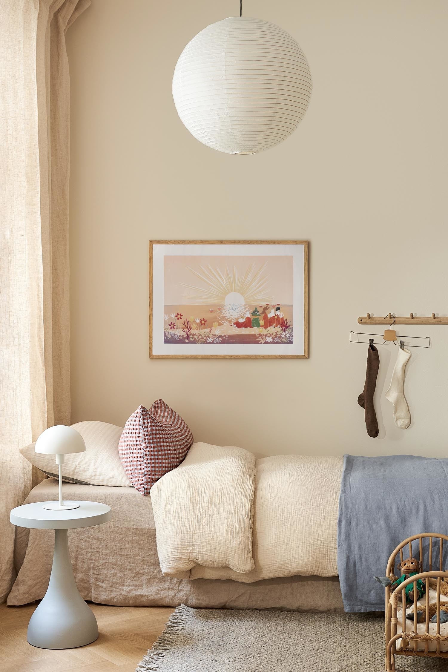 Moomin Sunset By The Sea Poster - Orange