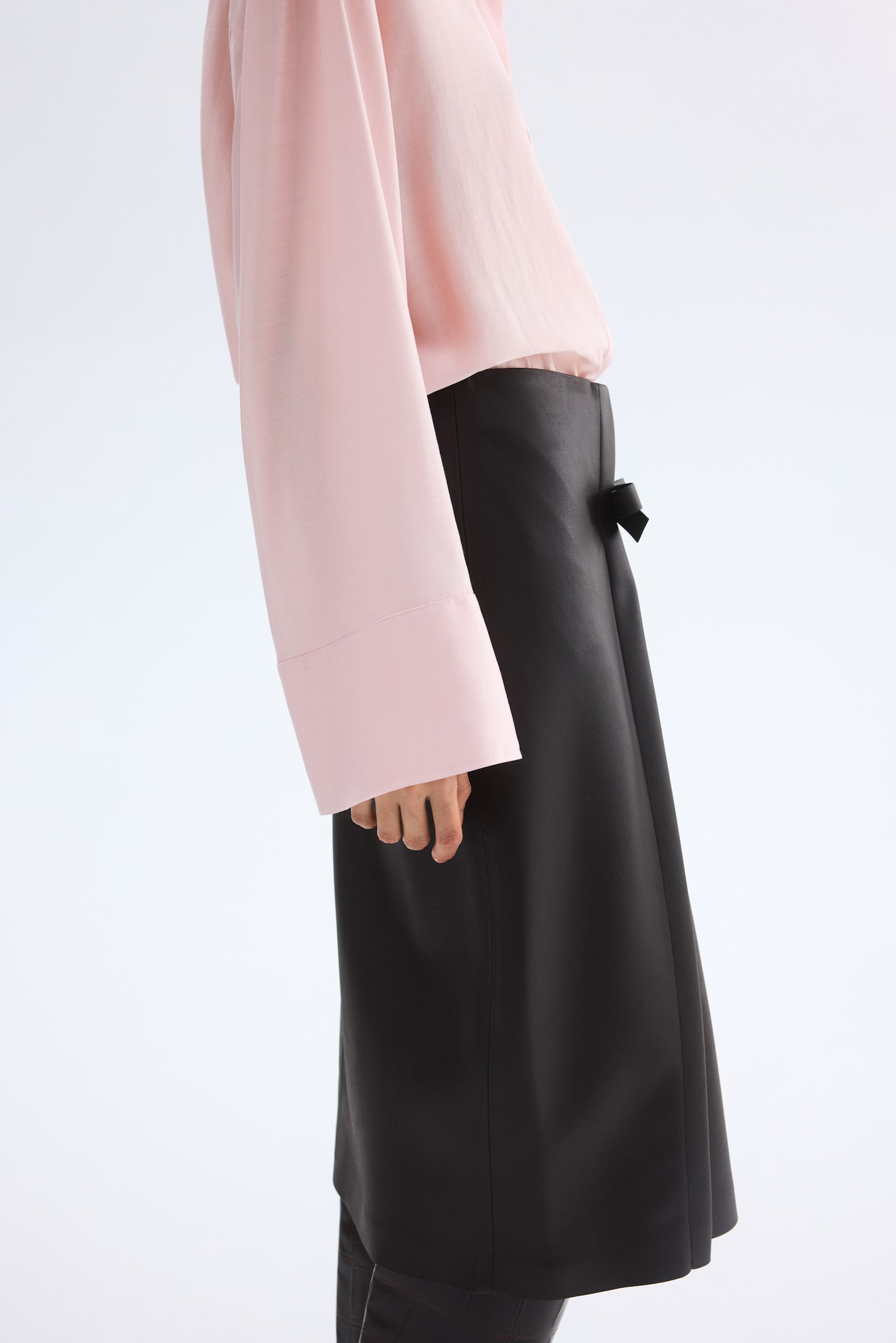 Chemise oversize - Rose clair/Bleu clair/rayé - 5