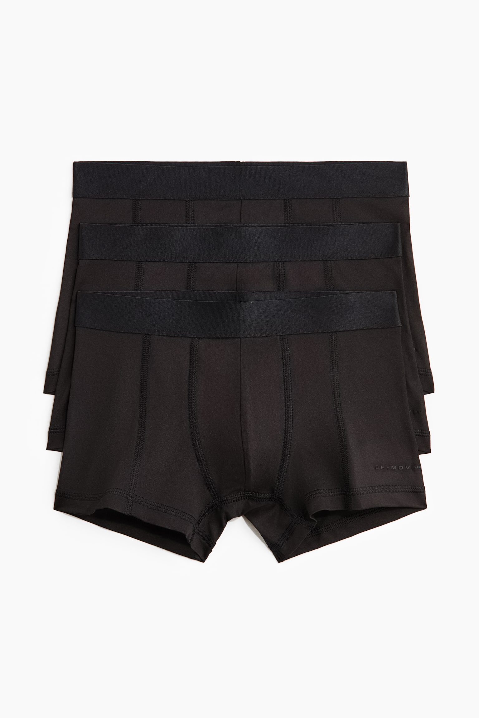 Pack de 3 boxers de desporto com DryMove™ - Preto/Azul escuro