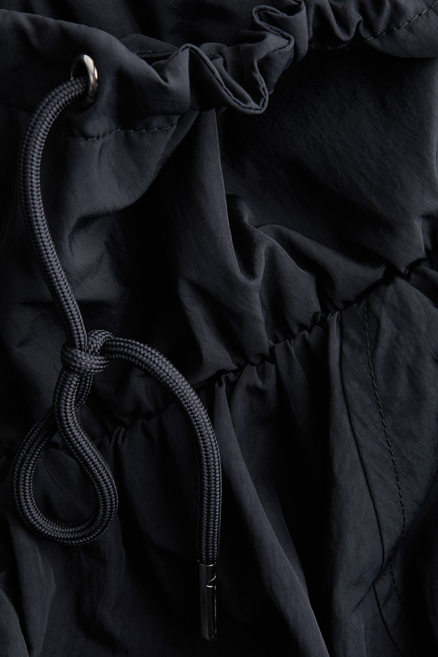 Женская куртка H&M Funnel-Collar Nylon, цвет: Чёрный — фото 6