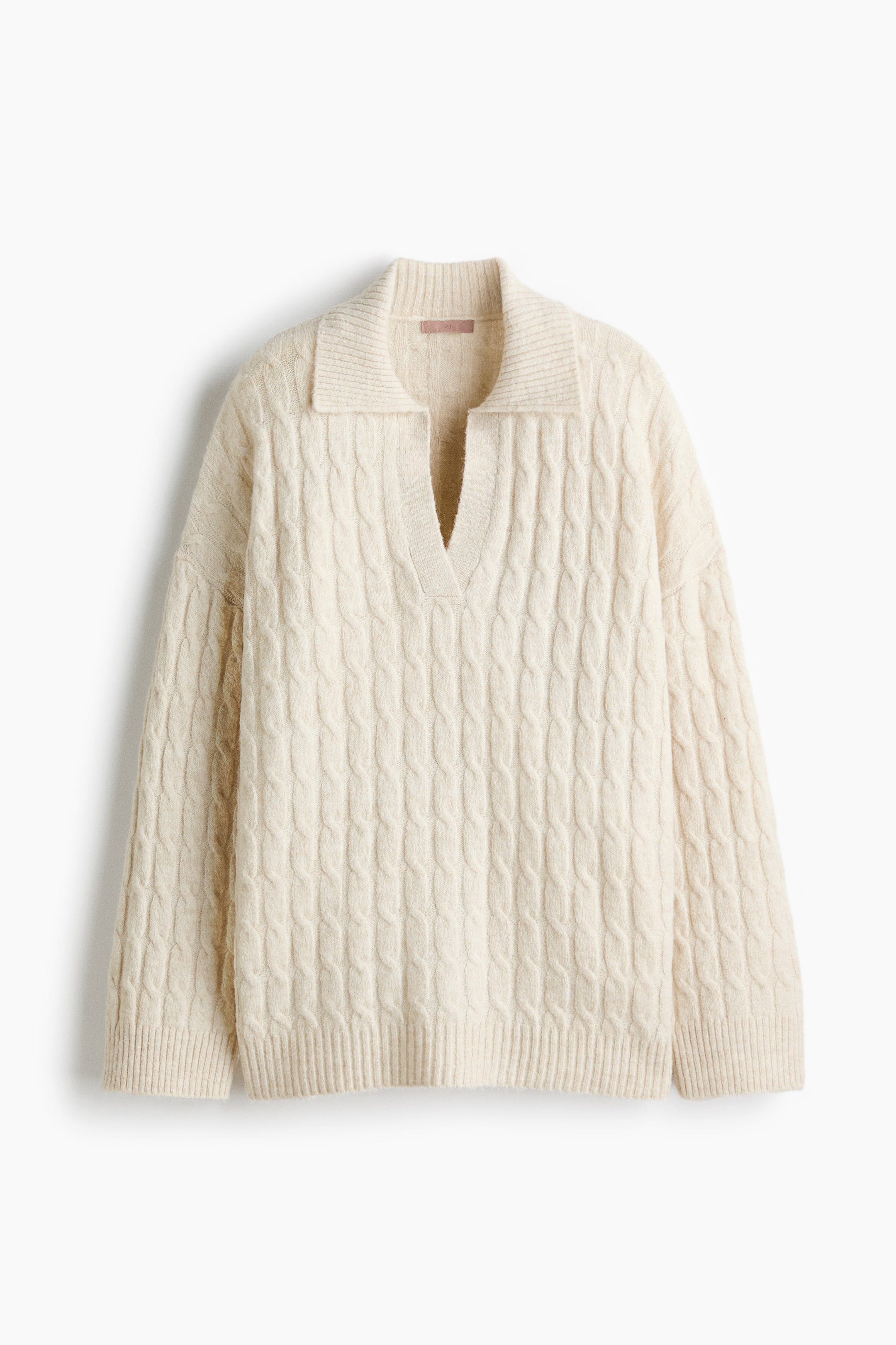 Cable-knit jumper