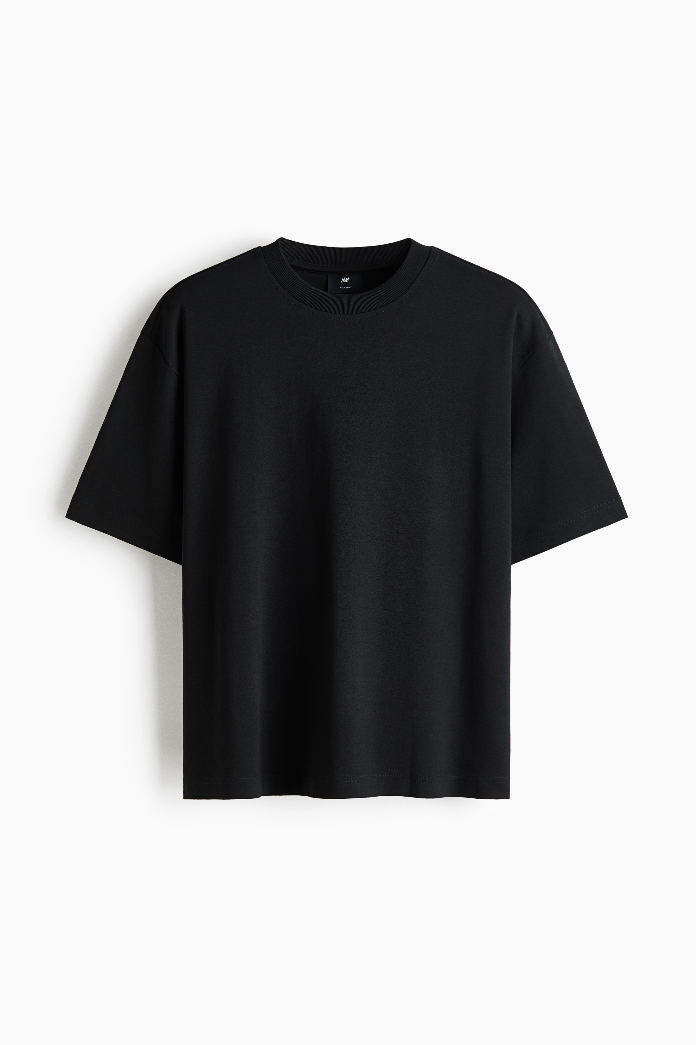 リラックスフィット インターロックTシャツ - ブラック/クリーム/グレーメランジ/プラムパープル