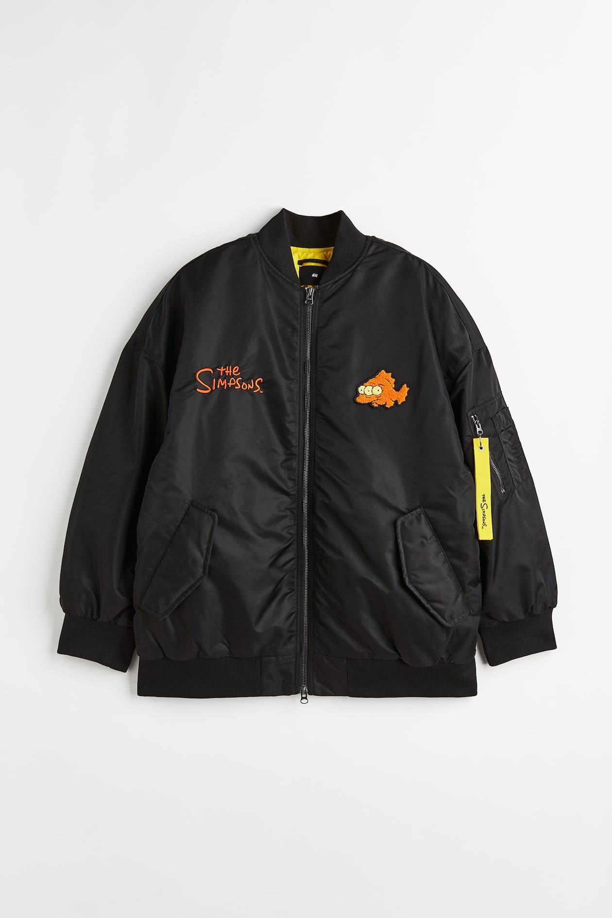Pilotenjacke Oversized Fit Schwarz/Die Simpsons Men H&M DE
