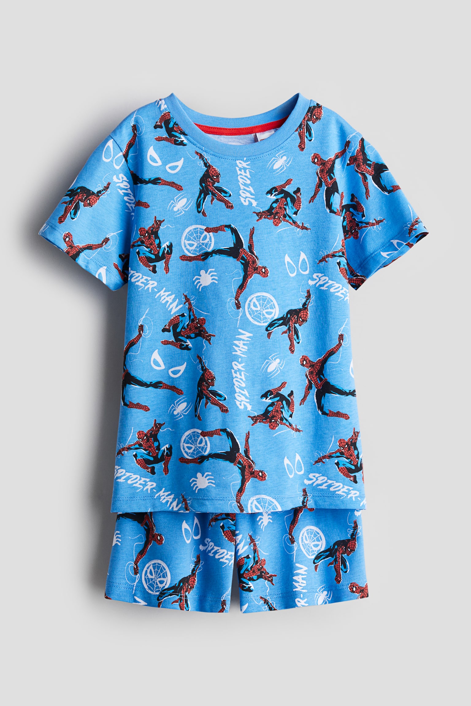 Printed pyjamas - Blue/Spider-Man/Light grey marl/Marvel Comics/Bright blue/Pokémon/Red/Spider-Man/Turquoise/Pokémon/Light grey marl/TMNT/Light grey/Marvel Comics/Bright blue/PAW Patrol - 1