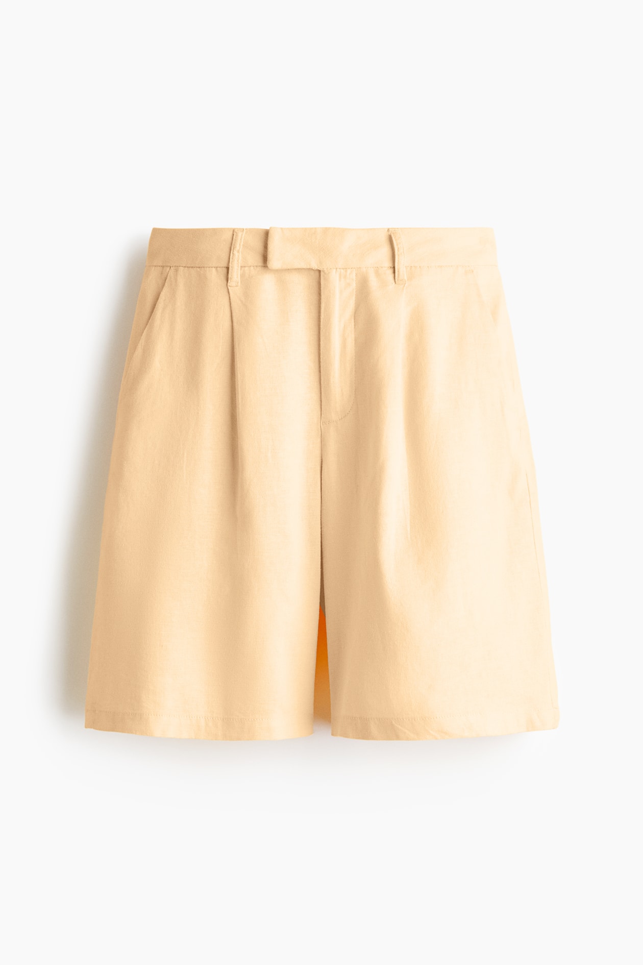 Linen-Blend Bermuda Shorts