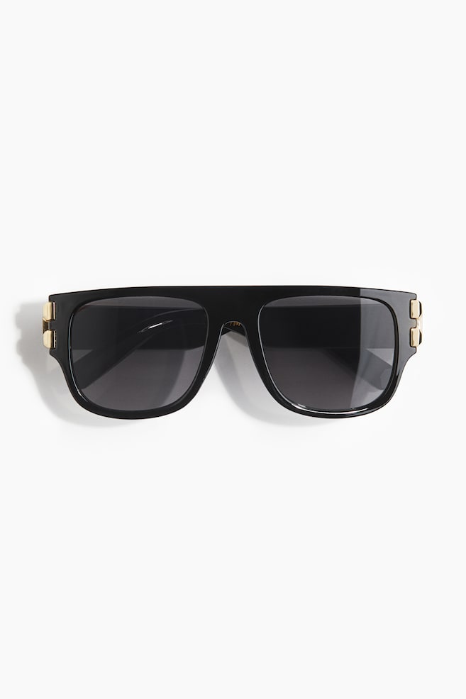 Square Sunglasses - Black - 1