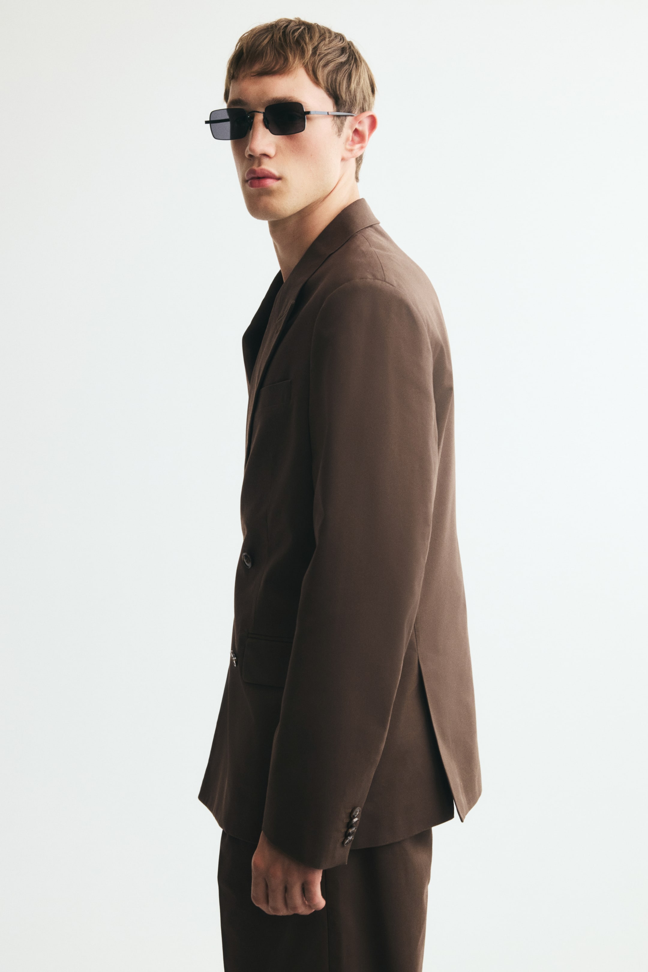 Relaxed-Fit Double-Breasted Jacket