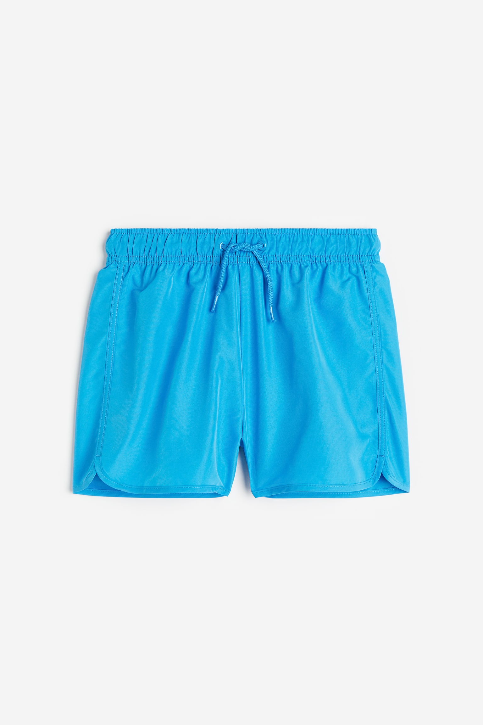 Nylon swim shorts - Bright blue/Black/White - 1